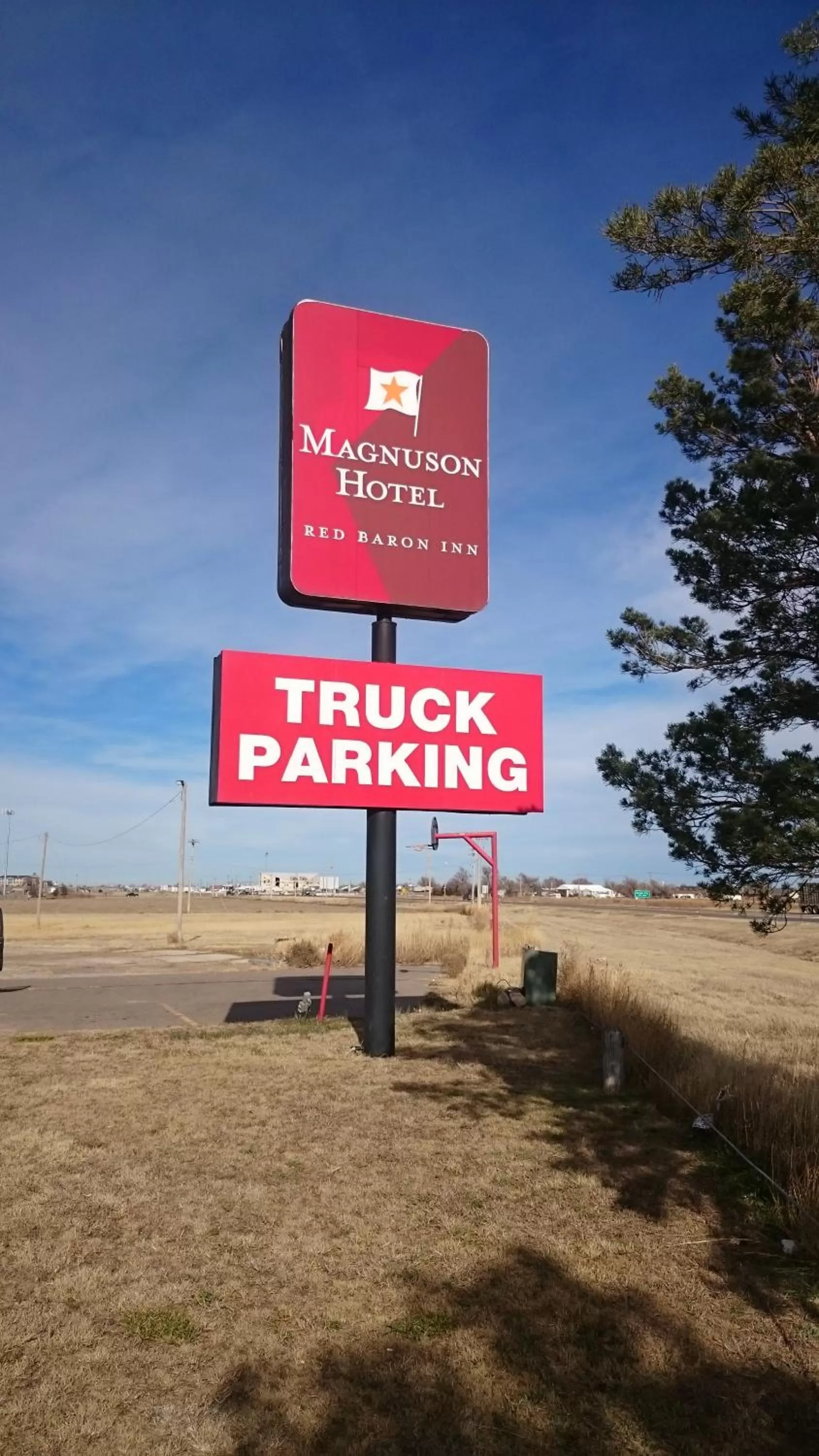 On site in Magnuson Hotel Red Baron