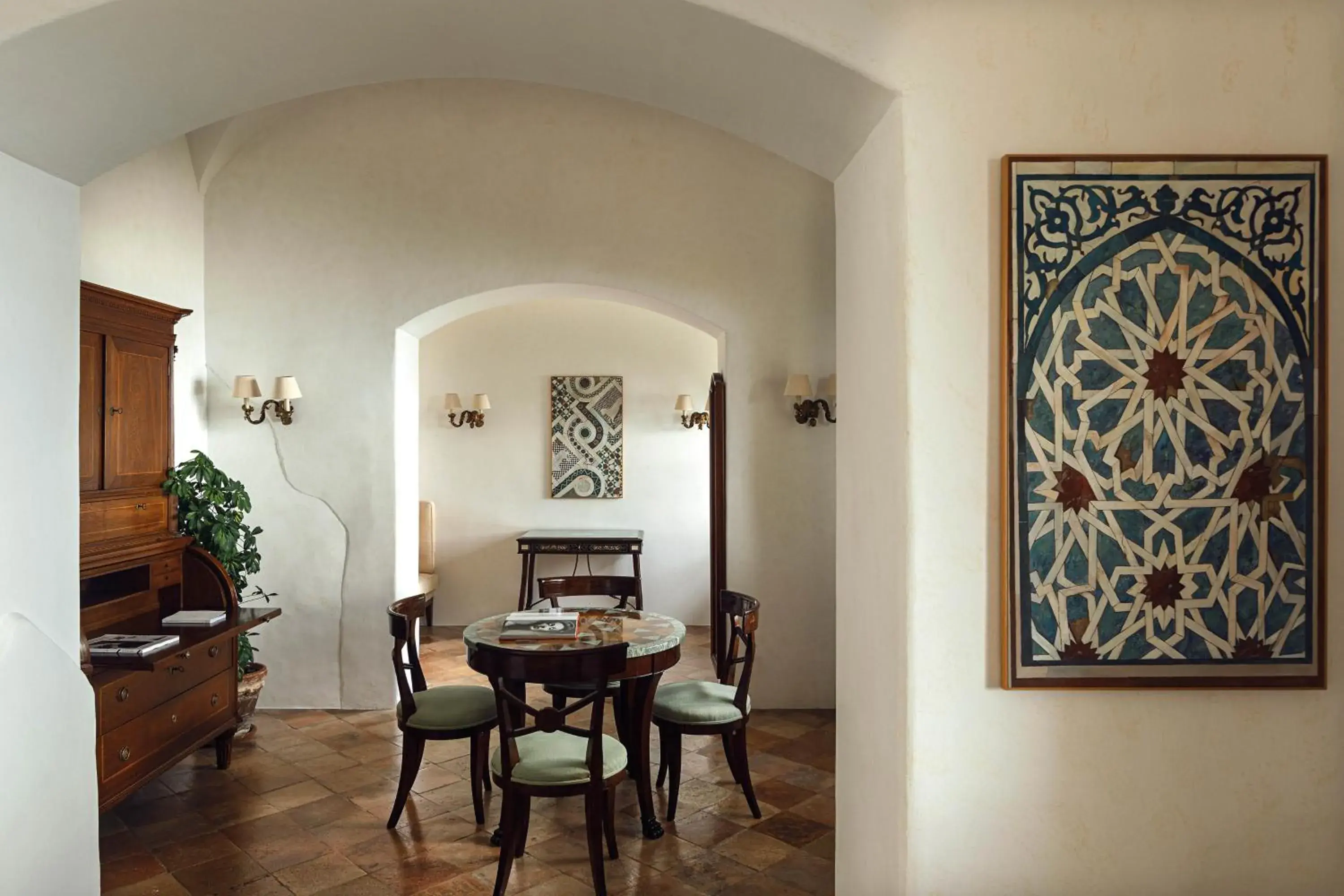 Living room, Dining Area in Caruso, A Belmond Hotel, Amalfi Coast