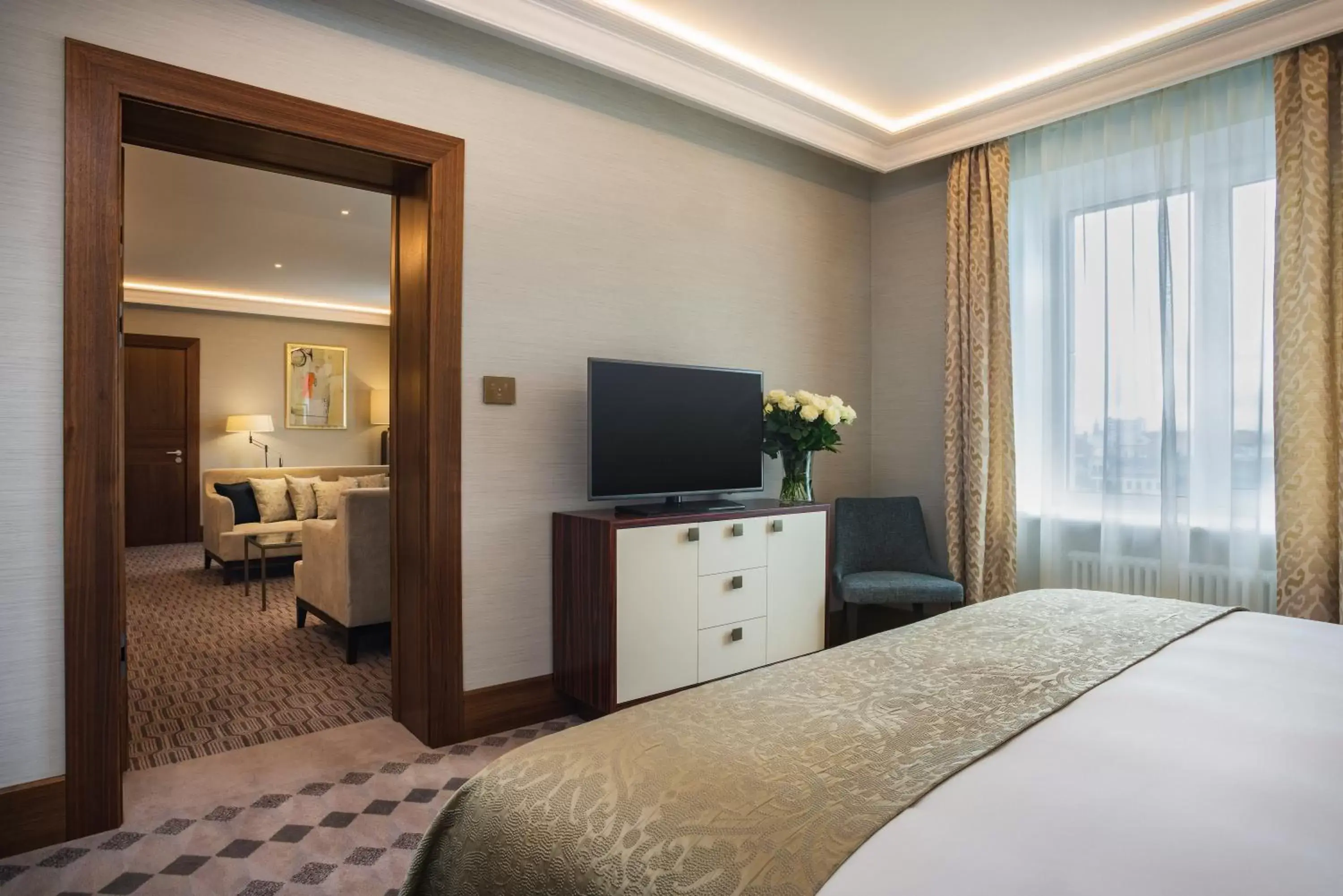 Bedroom in Grand Hotel Kempinski Riga