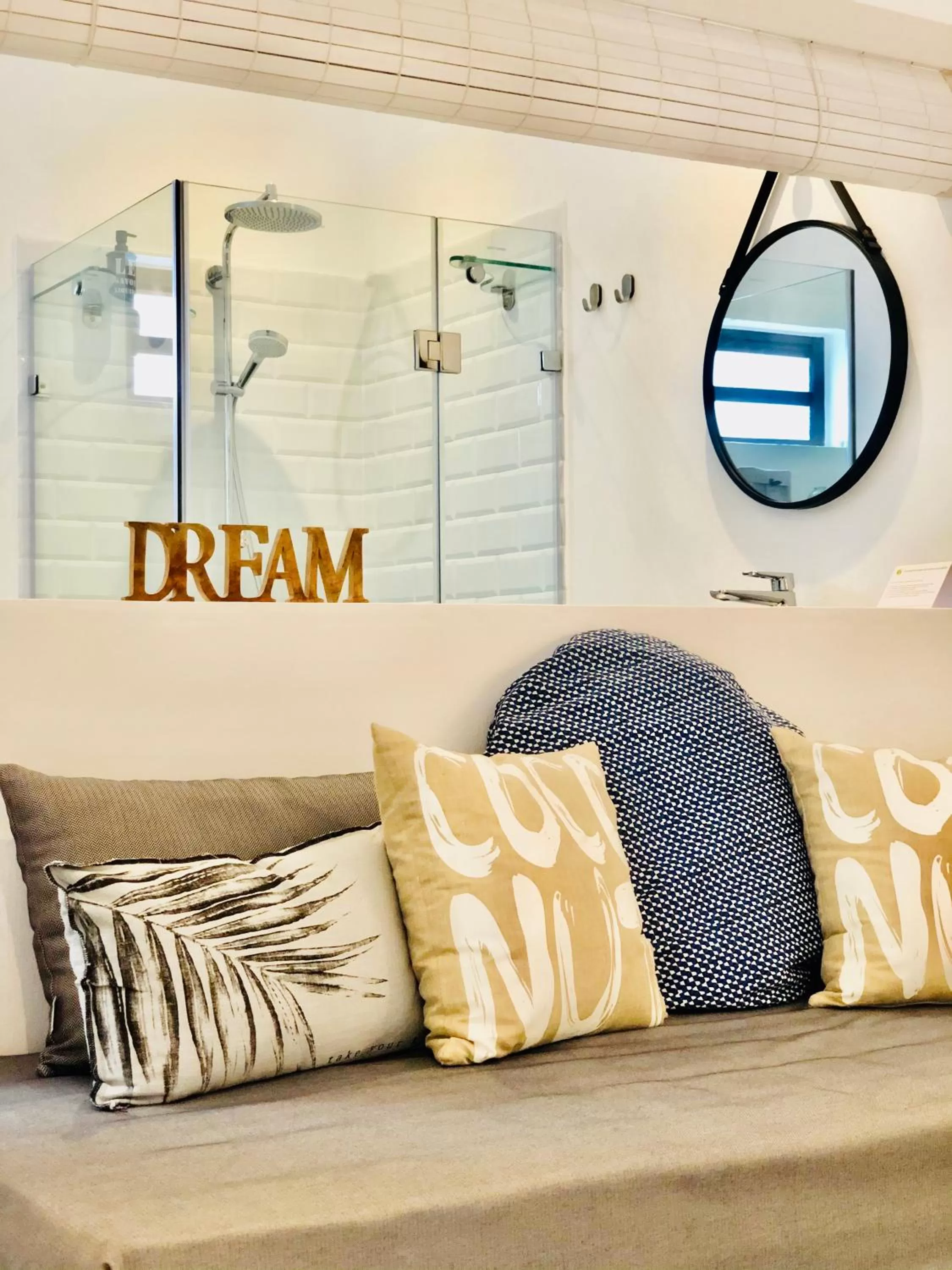 Bathroom, Bed in The Good Life - Eco Lodges & Serenity Boutique Hotel - Adults Only