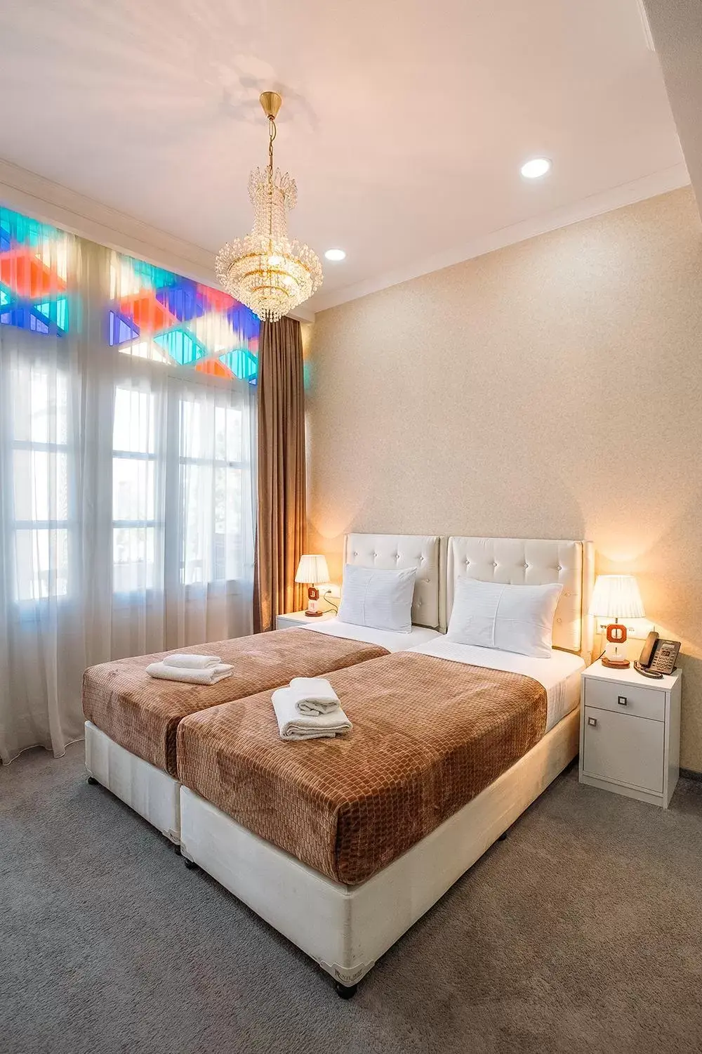 Bed in Hotel Aivani Old Tbilisi Bed in Hotel Aivani Old Tbilisi