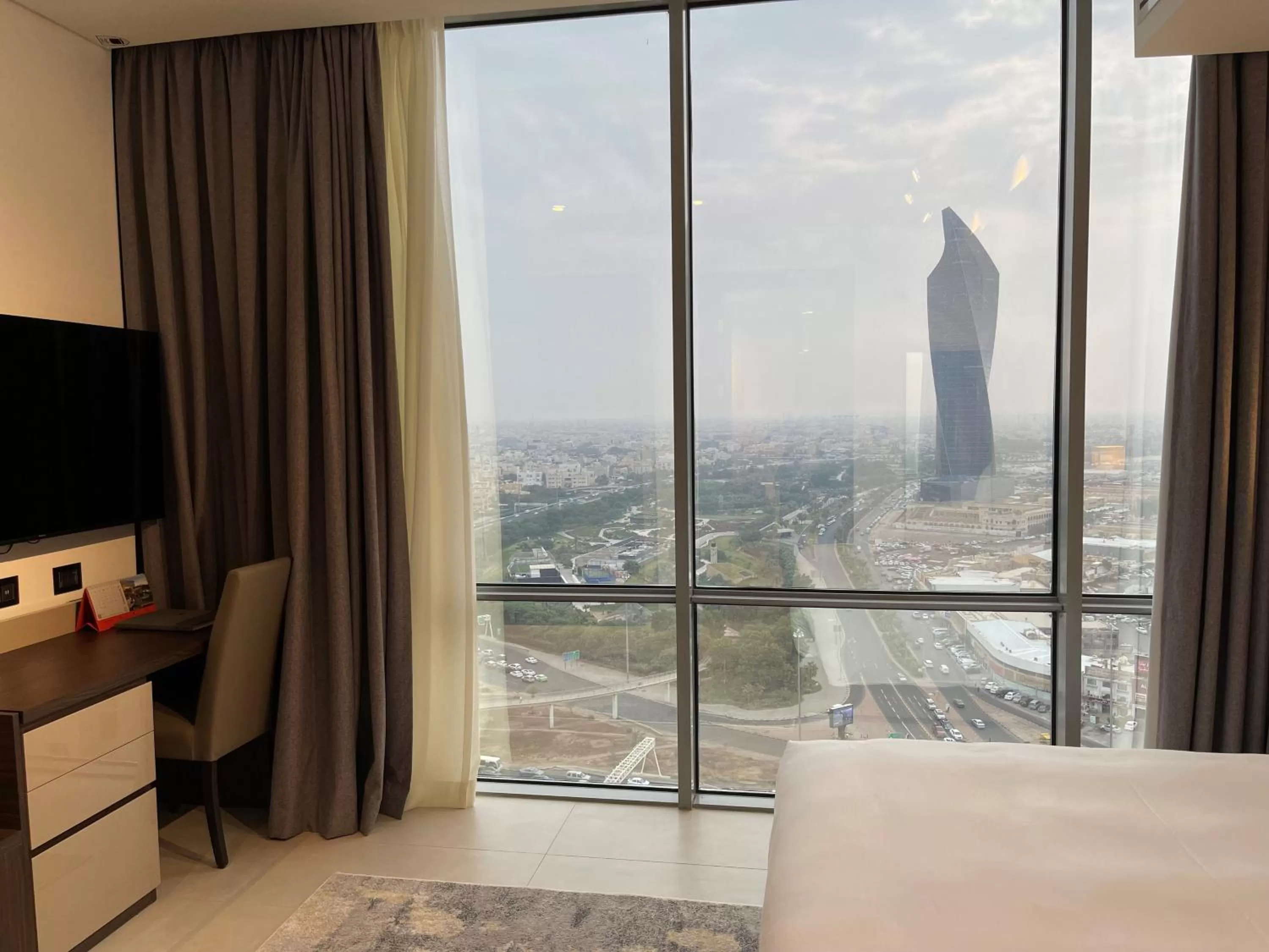 View (from property/room), Bed in Swiss-Belinn Sharq, Kuwait