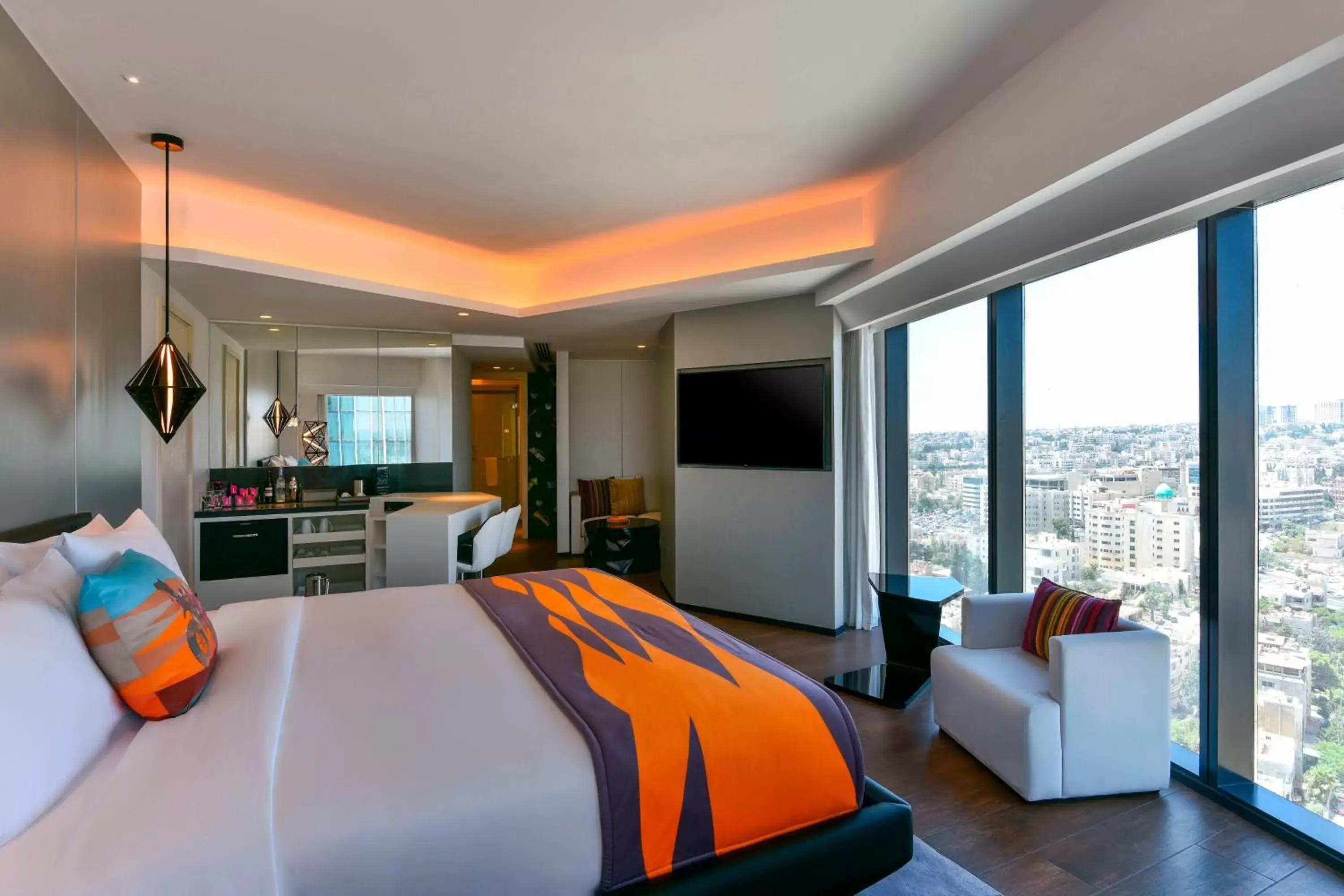 Bedroom in W Amman Hotel