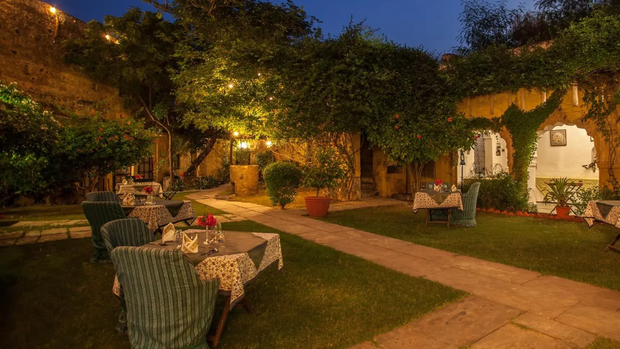 Garden in Neemrana's Hill Fort Kesroli