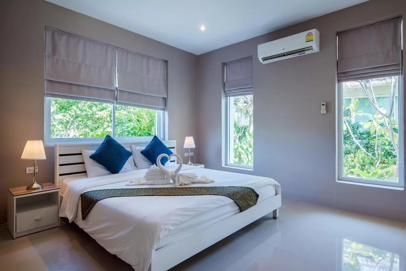 Bed in The Beach Village Resort