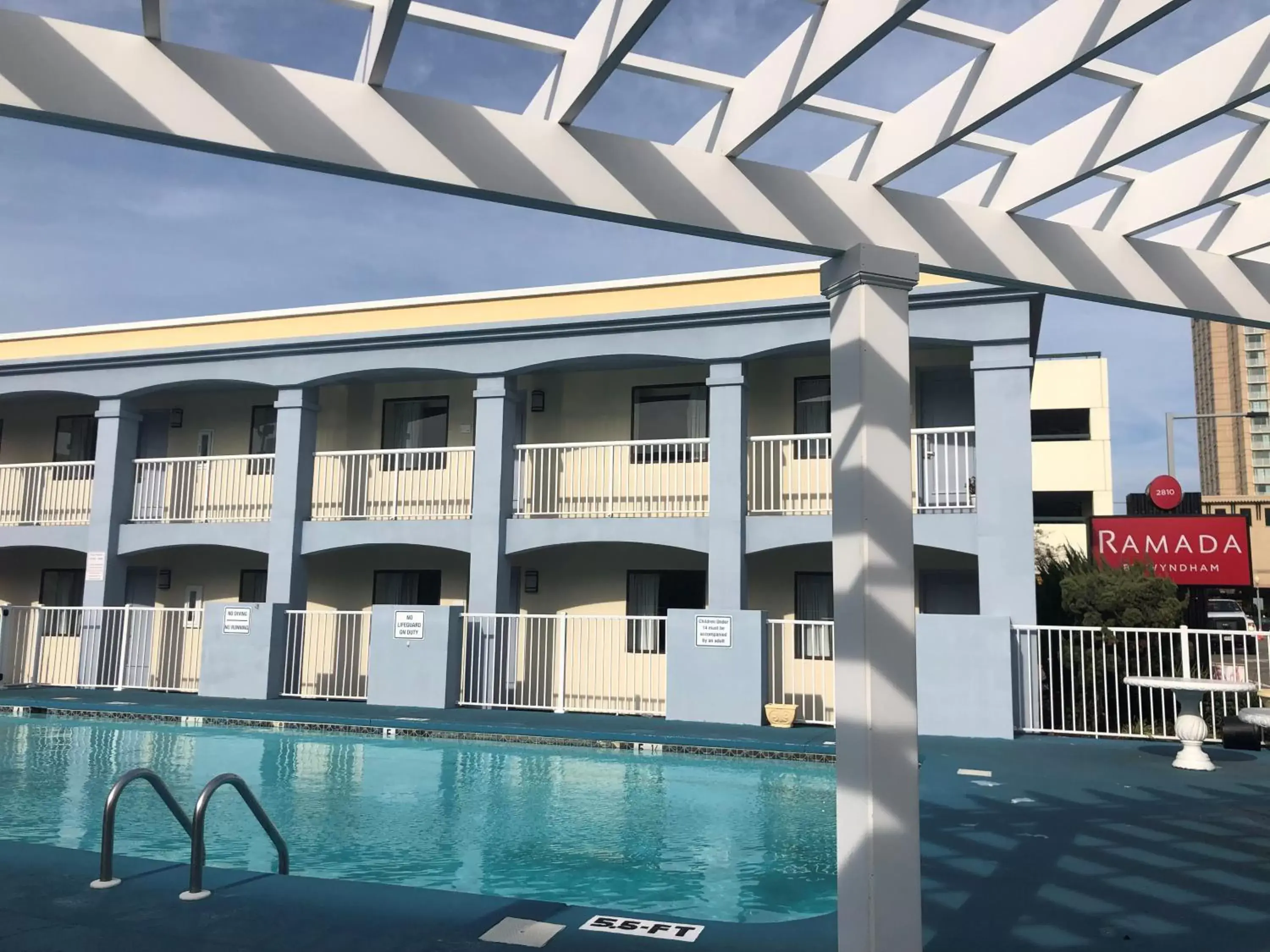 Property building, Swimming Pool in Ramada by Wyndham Virginia Beach