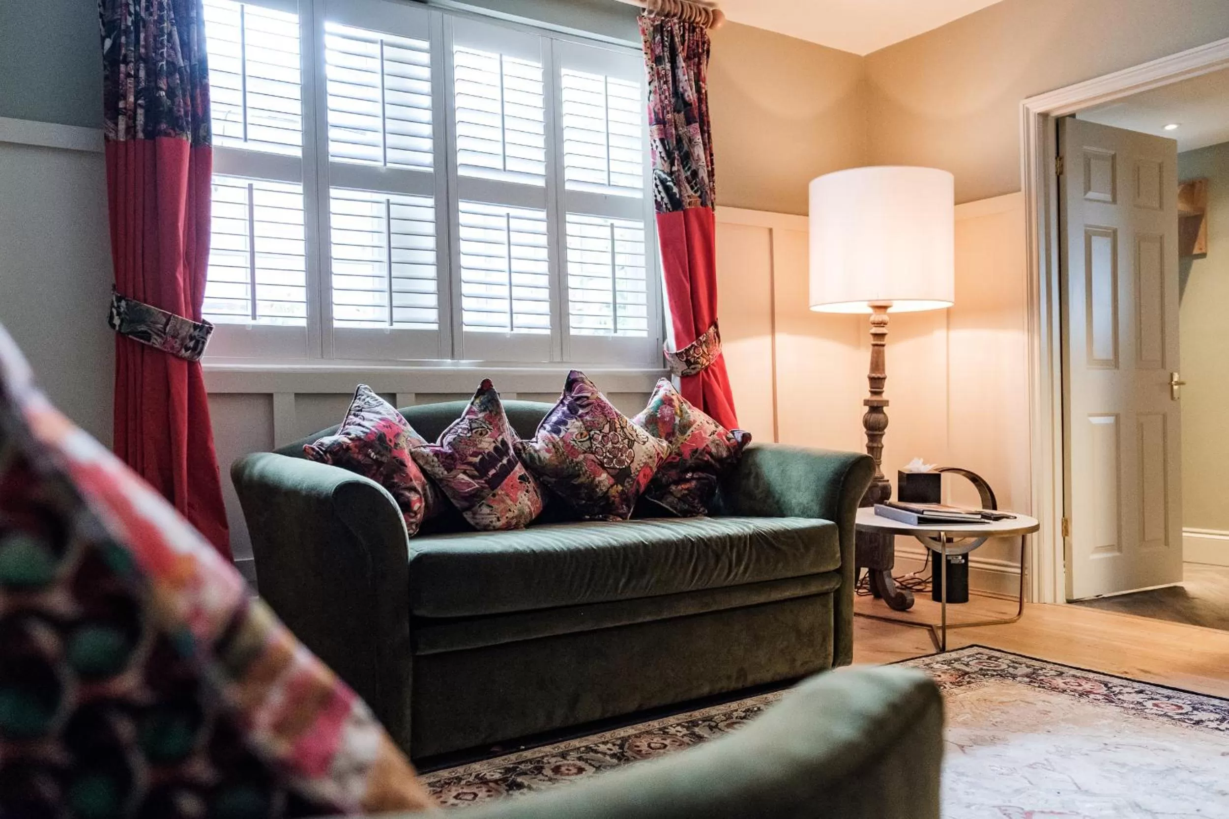 Seating area in Wykeham Arms