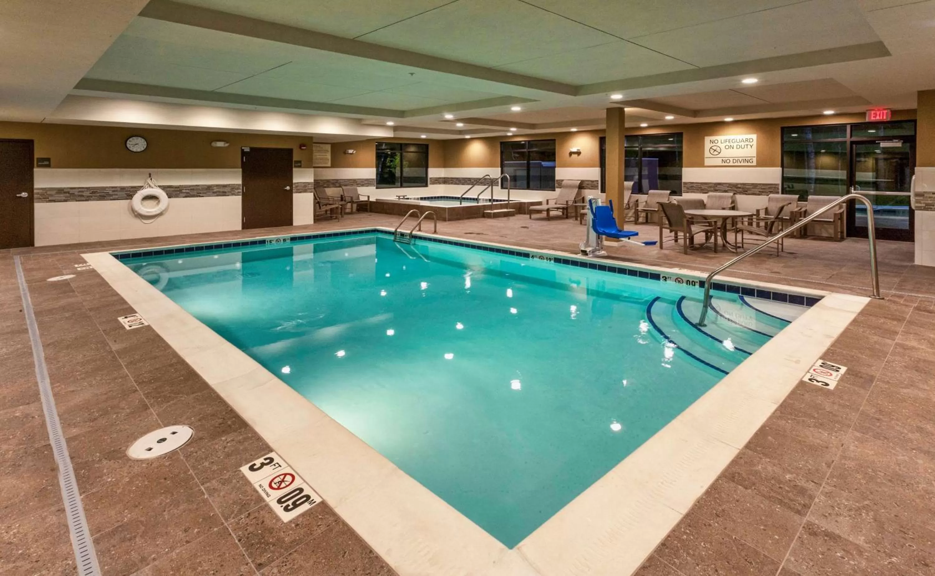 Pool view in Hampton Inn & Suites Duluth North Mn