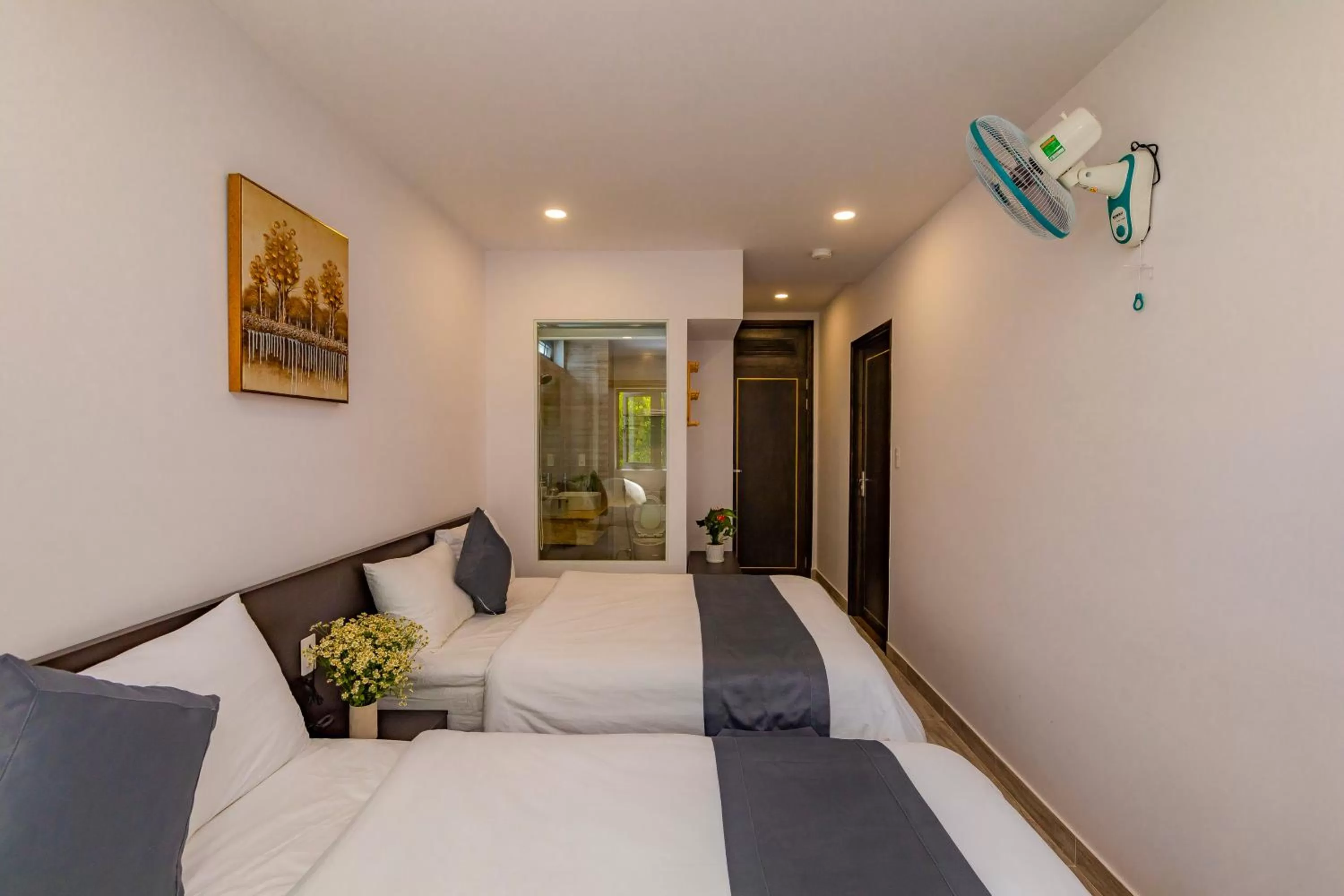 Bed in Khanh Uyen 3 Hotel