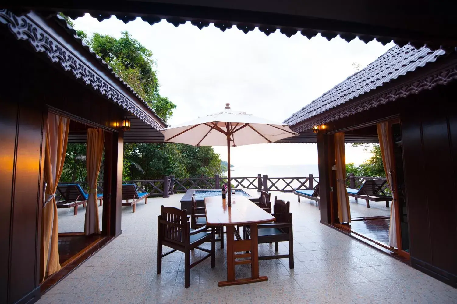 Patio in Koh Kood Beach Resort