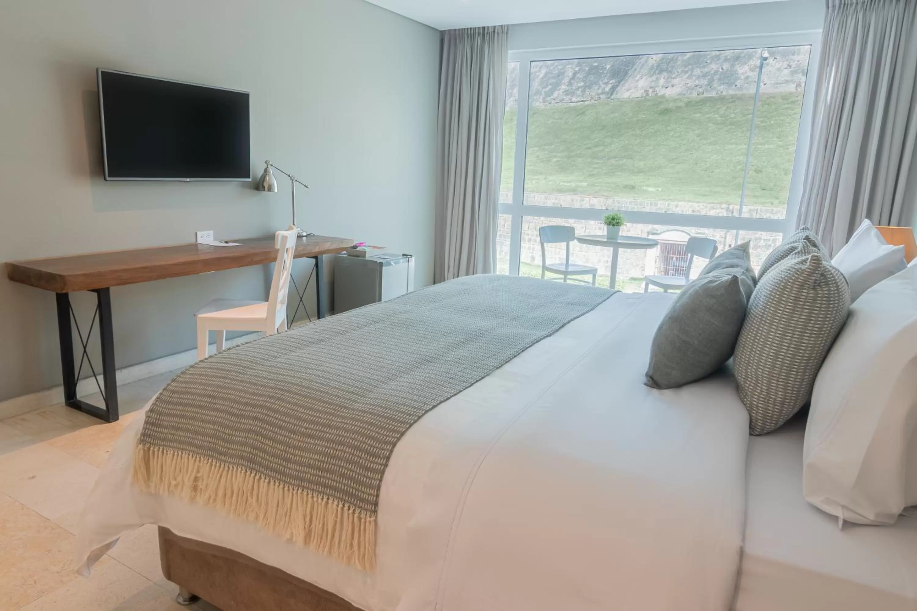 View (from property/room), Bed in GHL San Lazaro Art Hotel