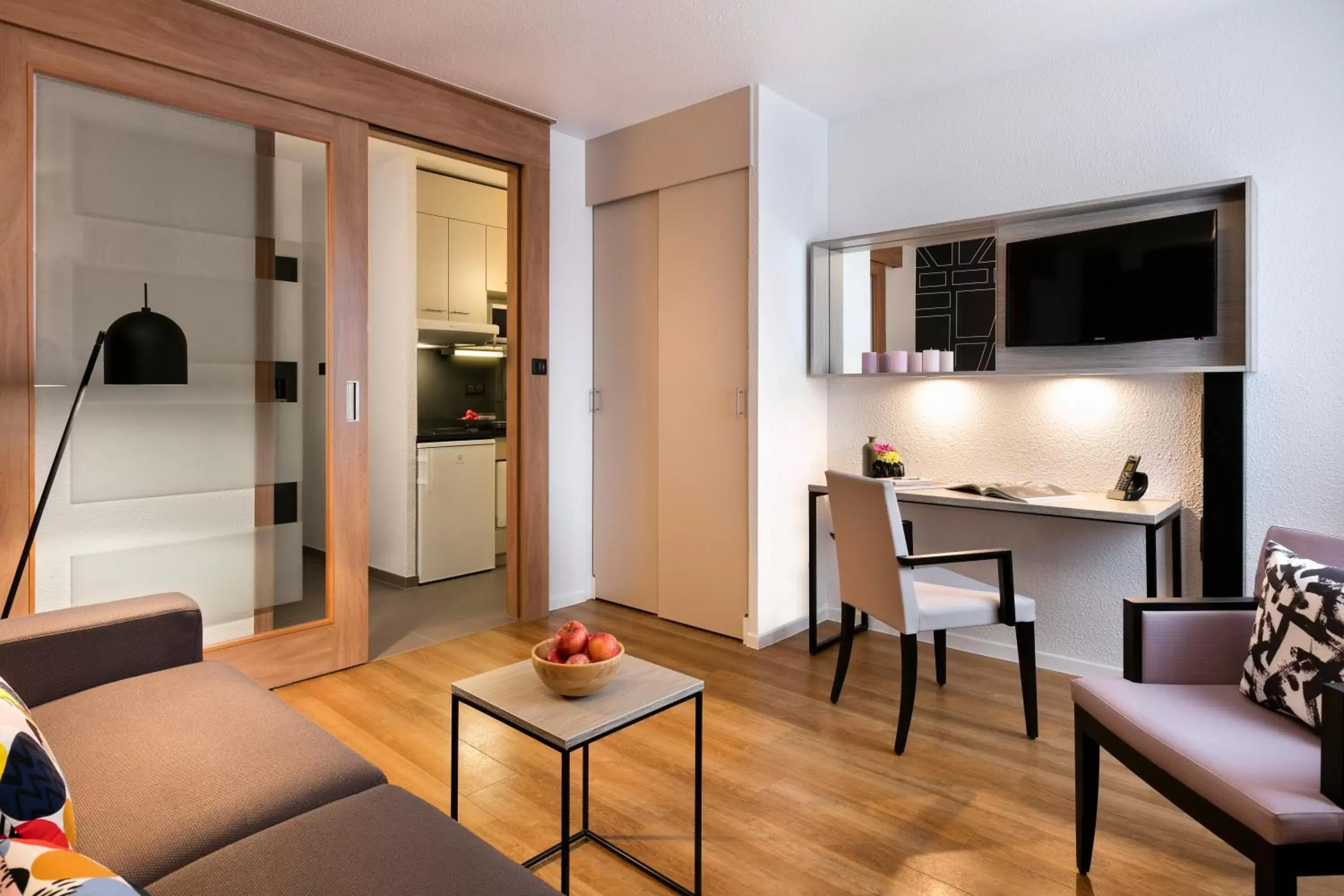 Living room in Citadines Kléber Strasbourg Living room in Citadines Kléber Strasbourg