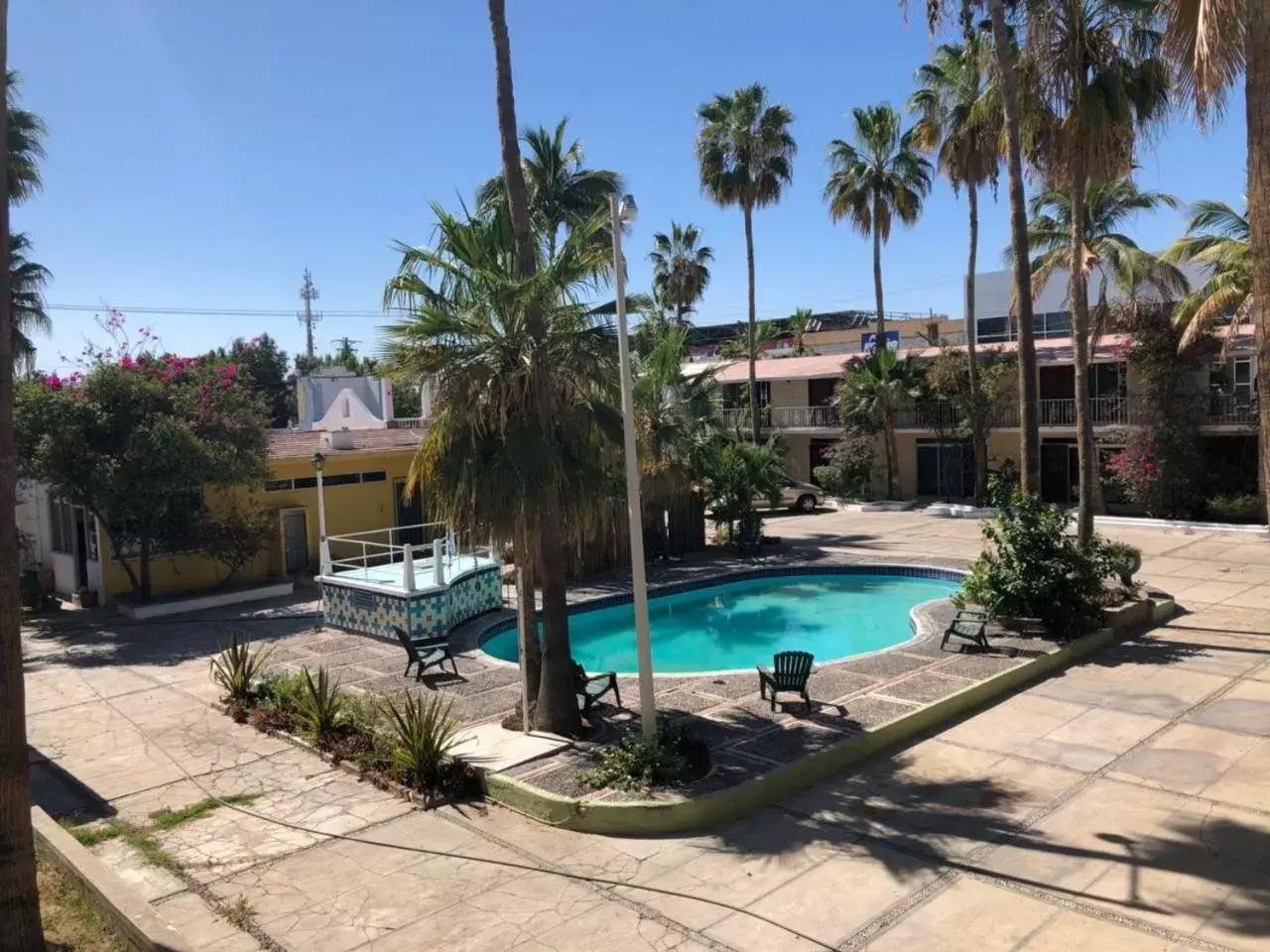 Decorative detail, Pool View in Hotel Calafia