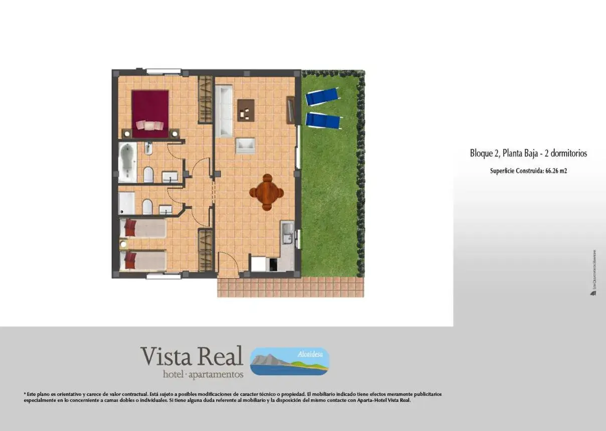 Floor Plan in Golf & Beach Vista Real