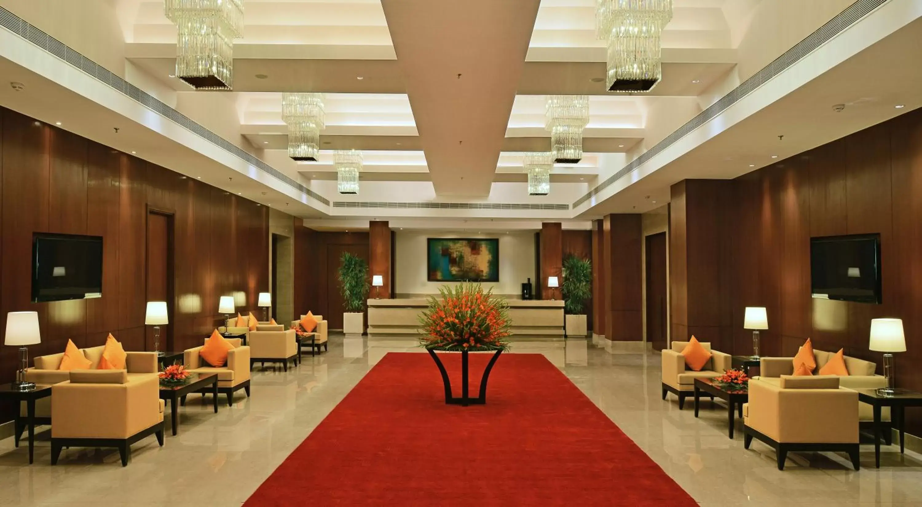 Lobby or reception, Restaurant/Places to Eat in Park Plaza Chandigarh Zirakpur