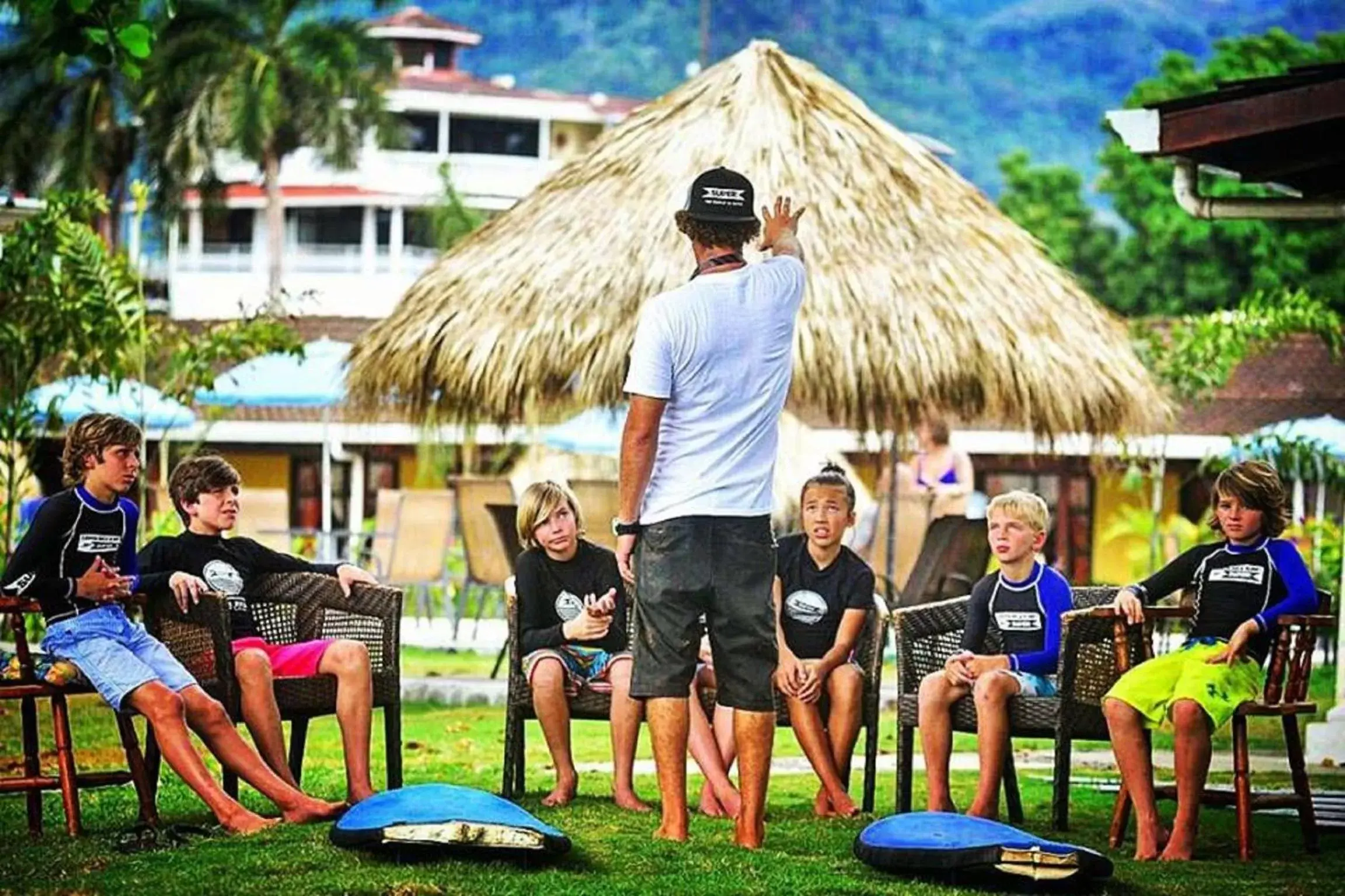 group of guests in Beach Break Resort