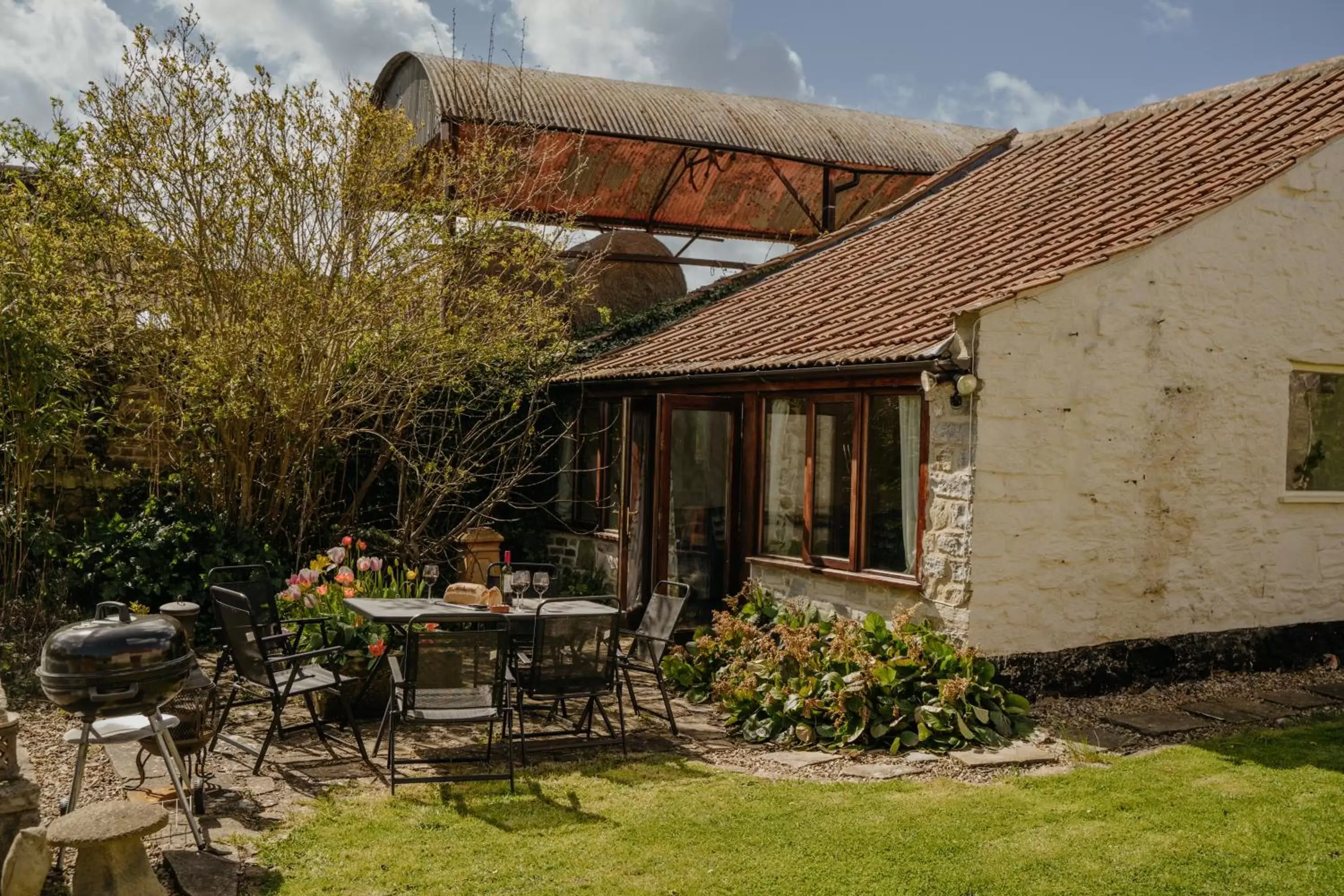 Patio, Property Building in Little England Retreats - Cottage, Yurt and Shepherd Huts