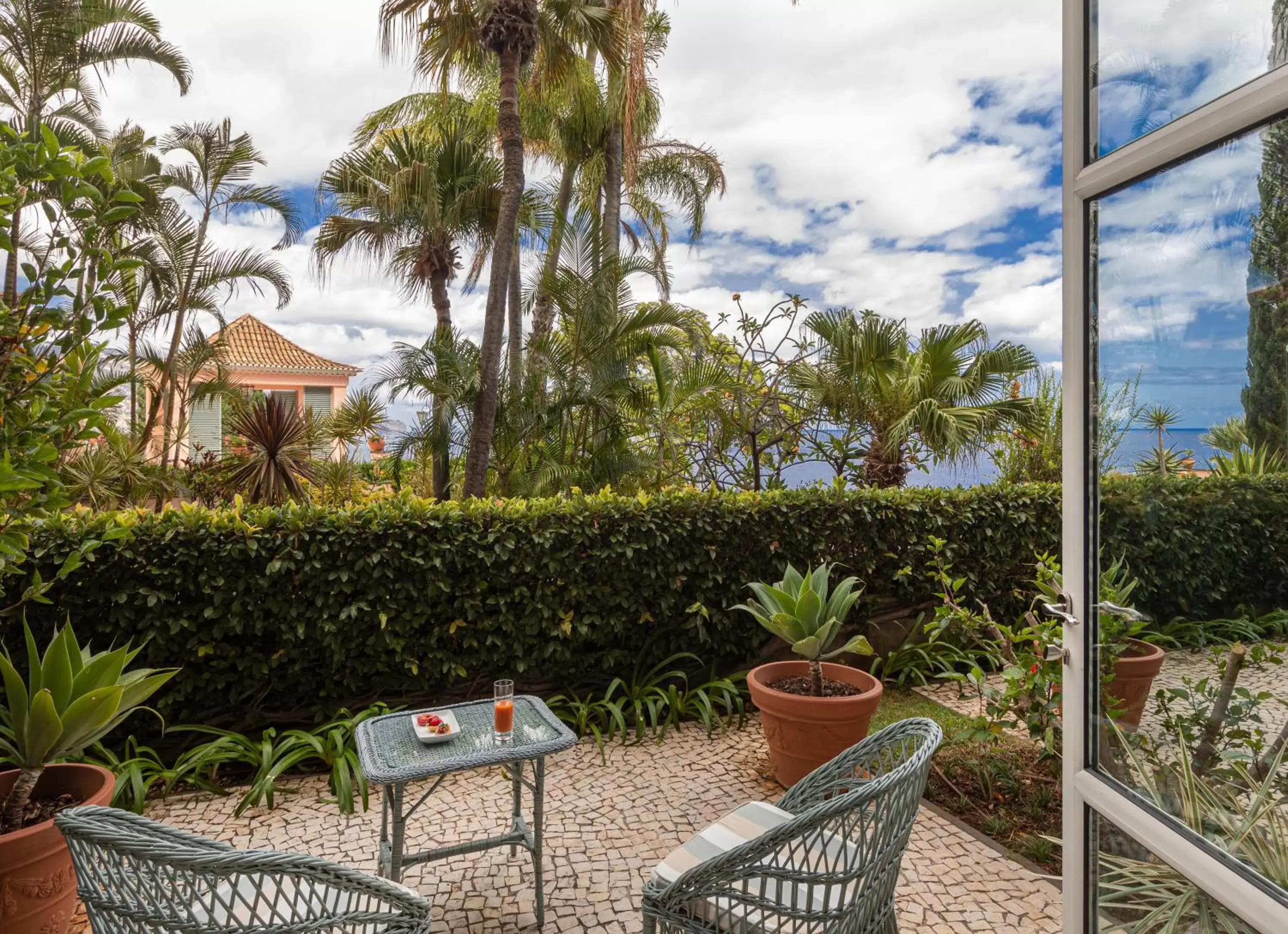 Patio in Reid's Palace, A Belmond Hotel, Madeira