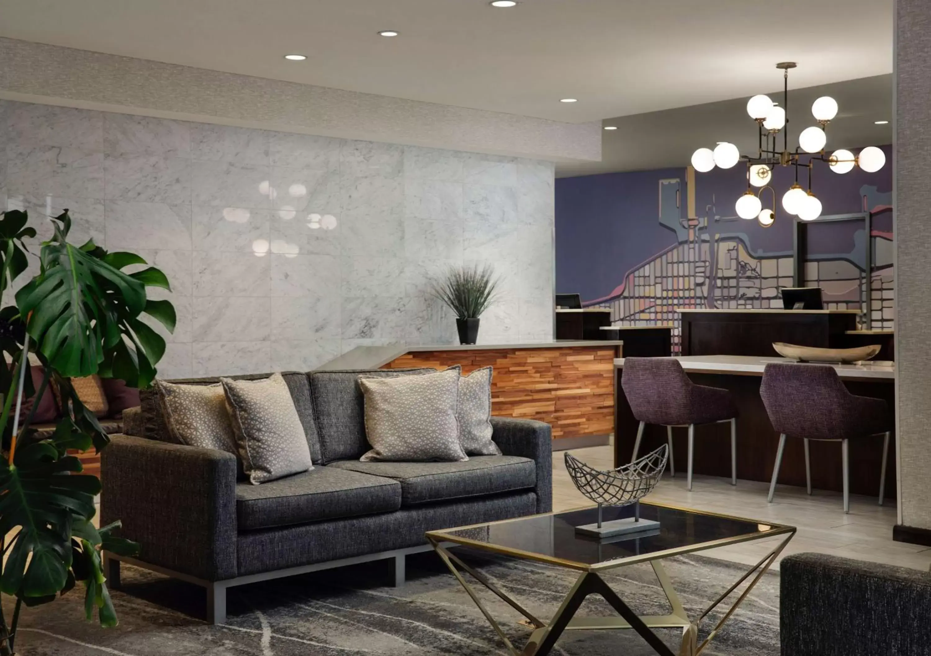 Lobby or reception in Homewood Suites by Hilton Chicago Downtown - Magnificent Mile Lobby or reception in Homewood Suites by Hilton Chicago Downtown - Magnificent Mile