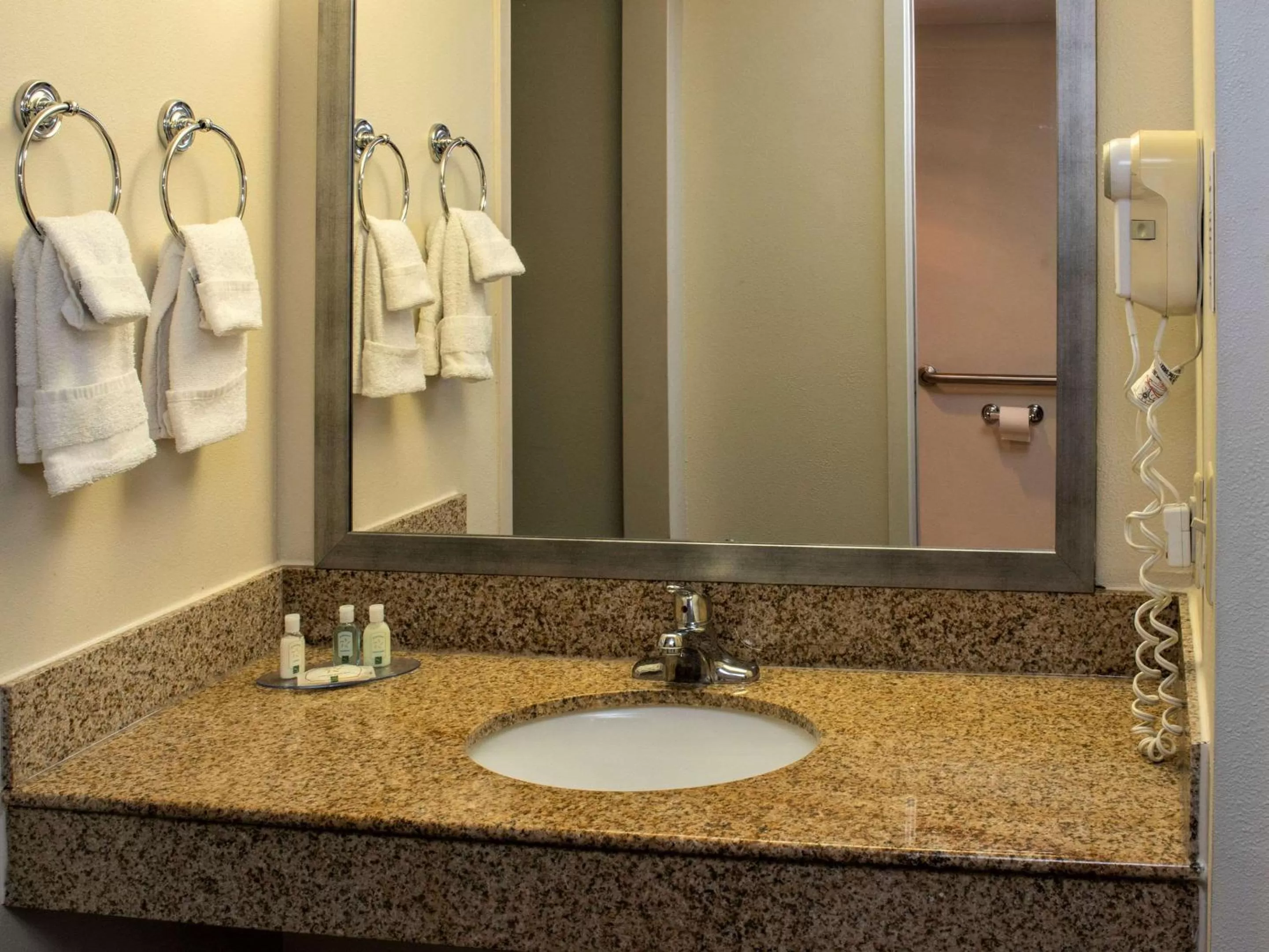 Bathroom in Quality Suites Lake Wright - Norfolk Airport