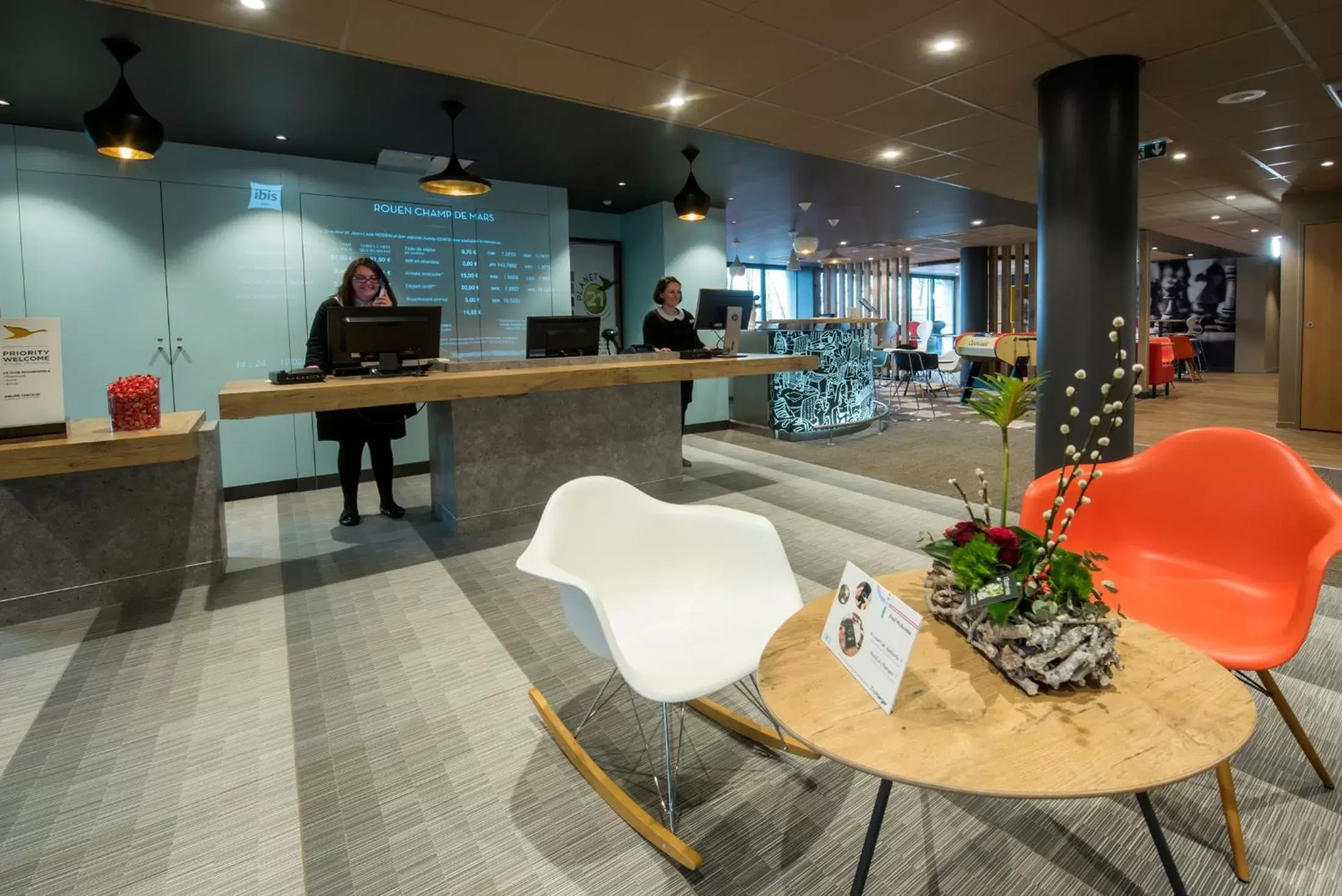 Lobby or reception in ibis Rouen Centre Champ de Mars