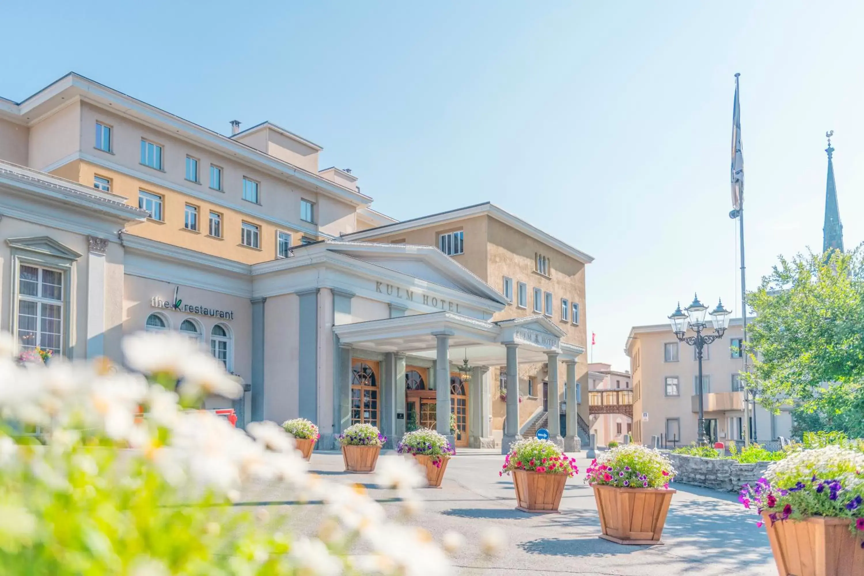 Facade/entrance, Property Building in Kulm Hotel St. Moritz