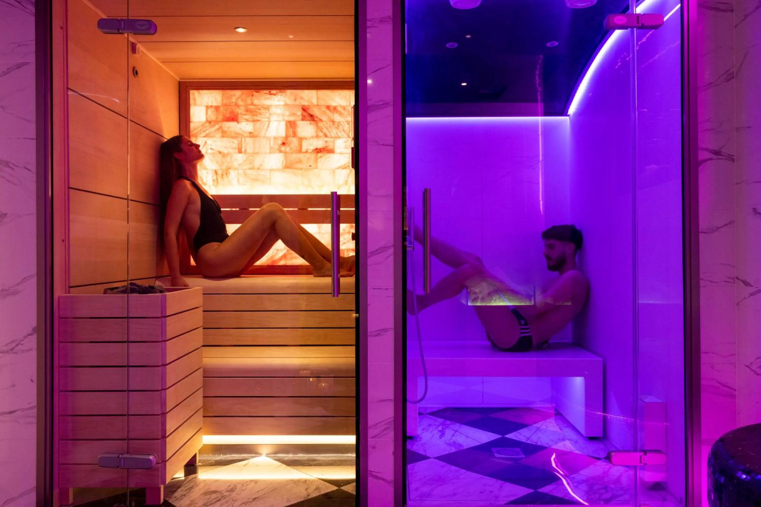Sauna in Hotel & Spa Saint-Jacques
