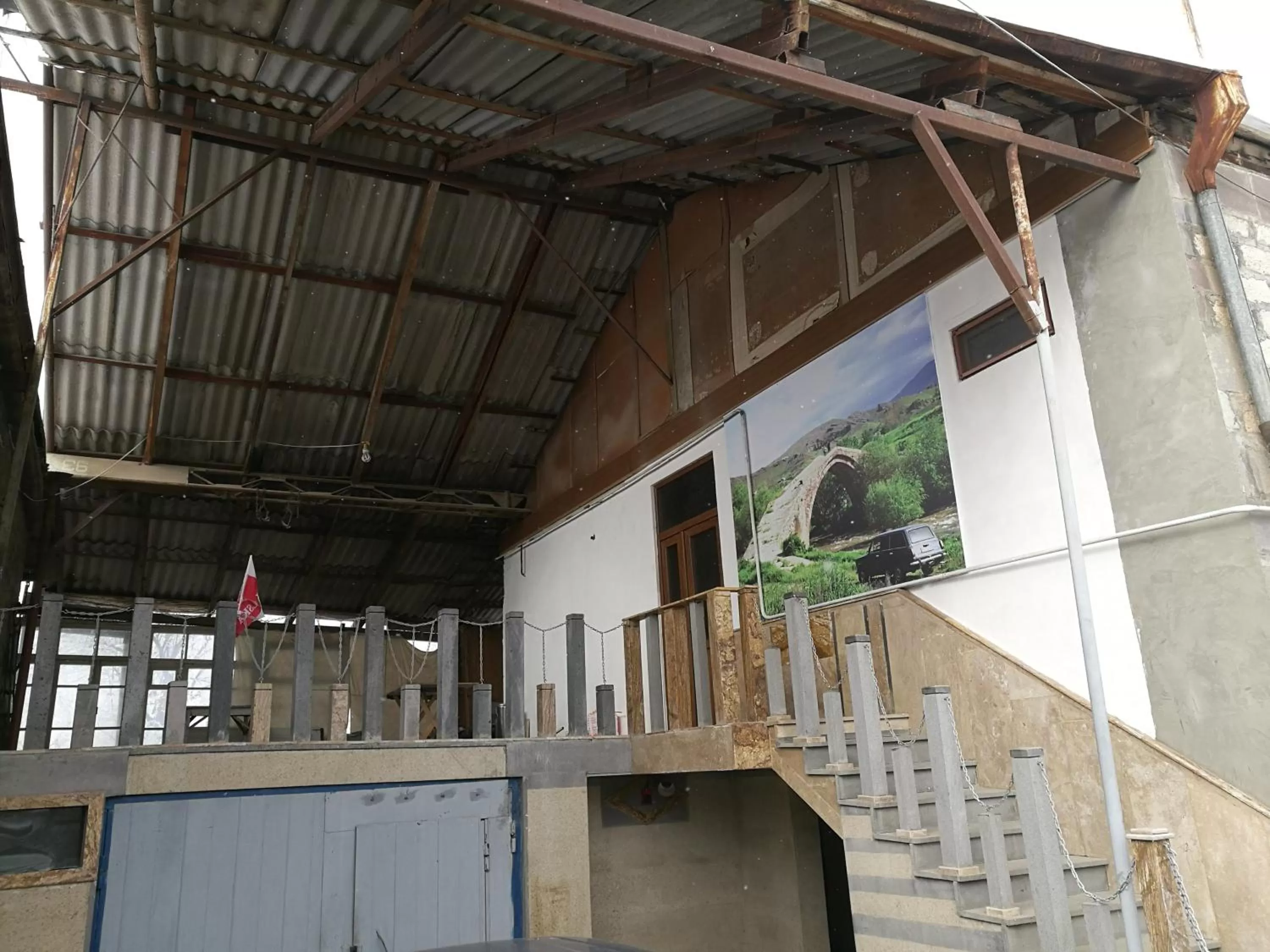 Facade/entrance in Spandaryan House