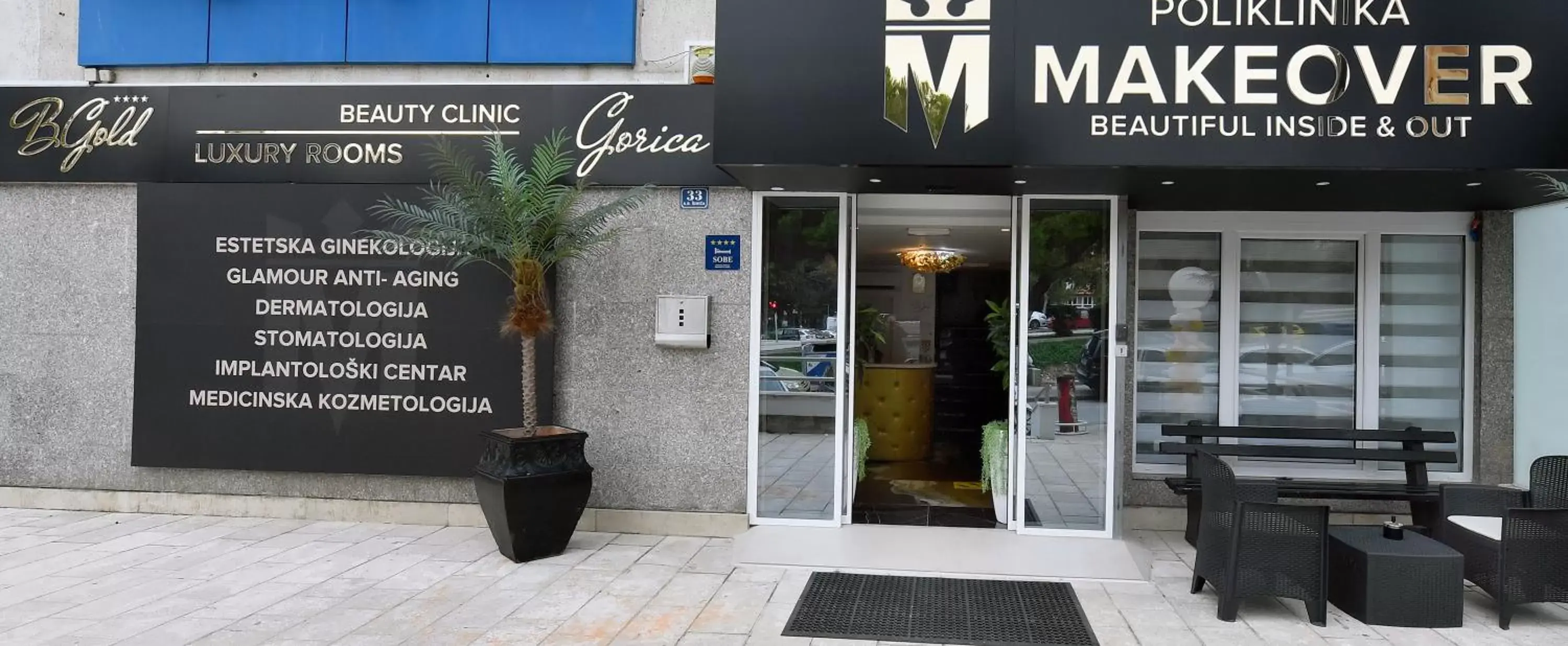 Property building in B Gold Luxury rooms B&B Property building in B Gold Luxury rooms B&B