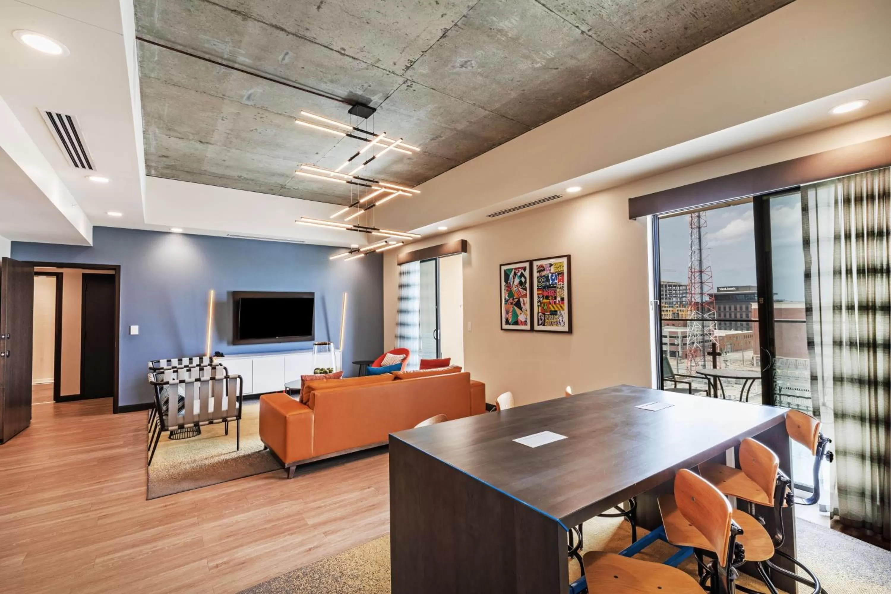 Photo of the whole room in Hotel Indigo Tulsa DWTN/Entertainment Area