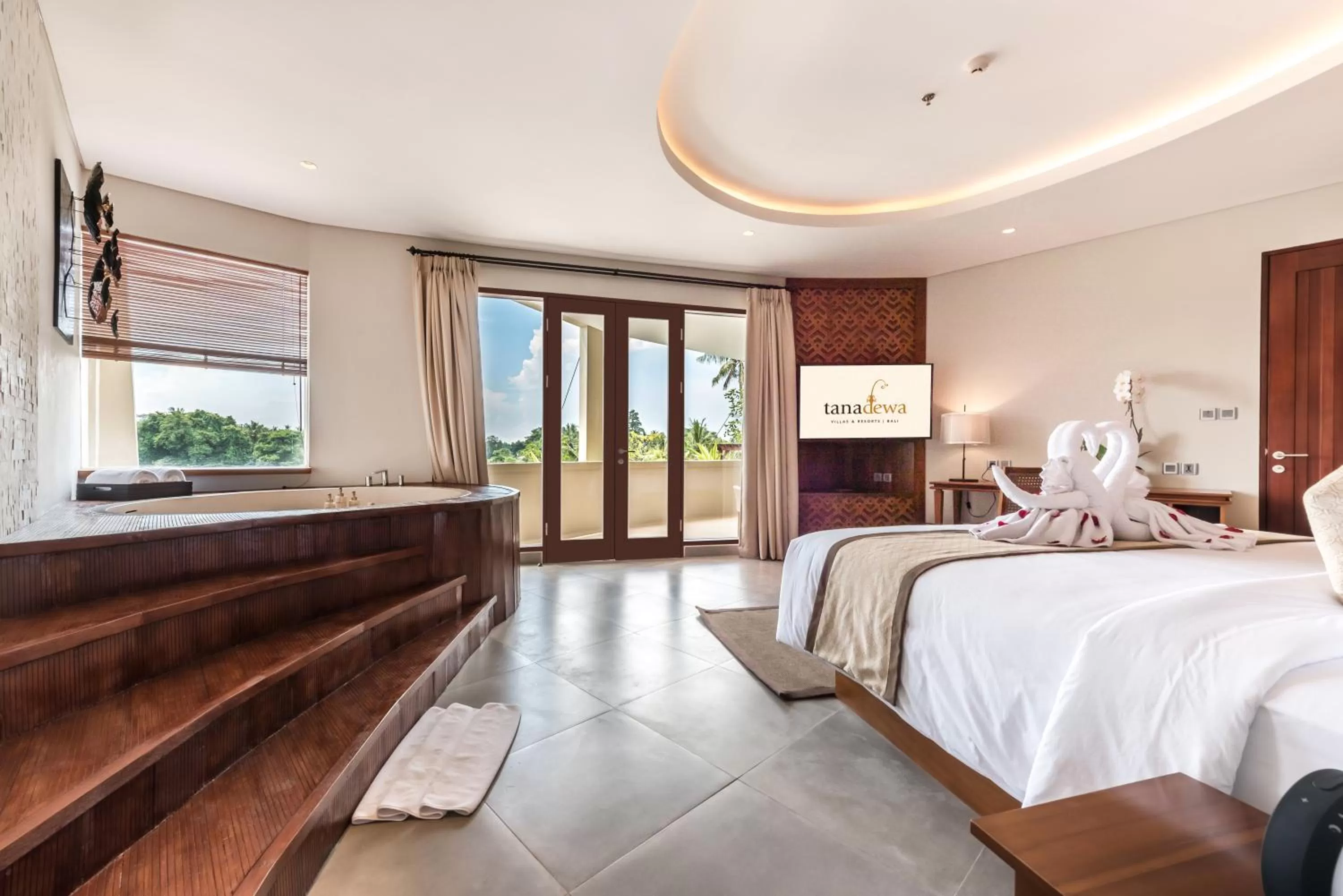 Photo of the whole room, Bed in tanadewa Resort Ubud Bali by Cross Collection