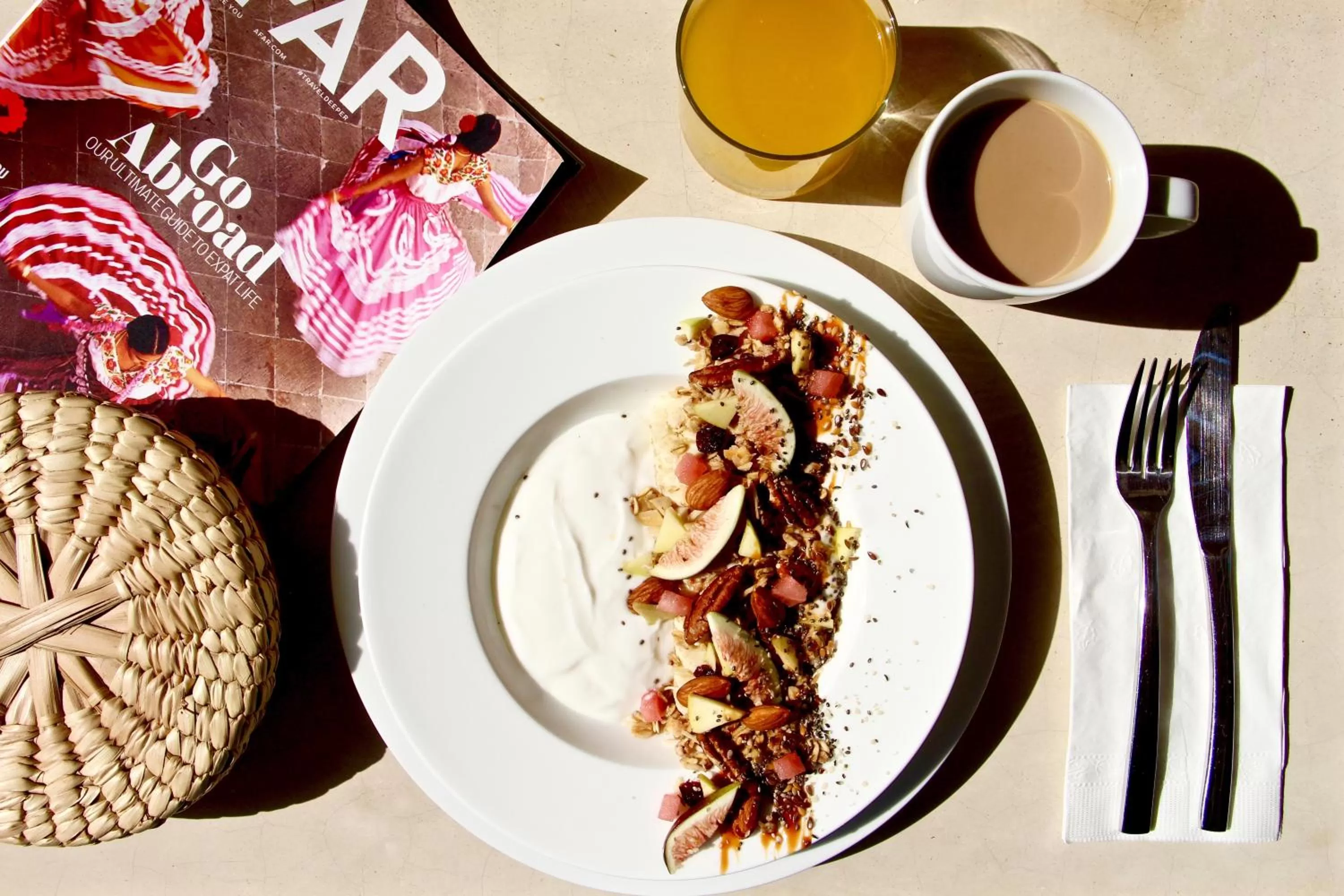 Food and drinks in The Diplomat Boutique Hotel