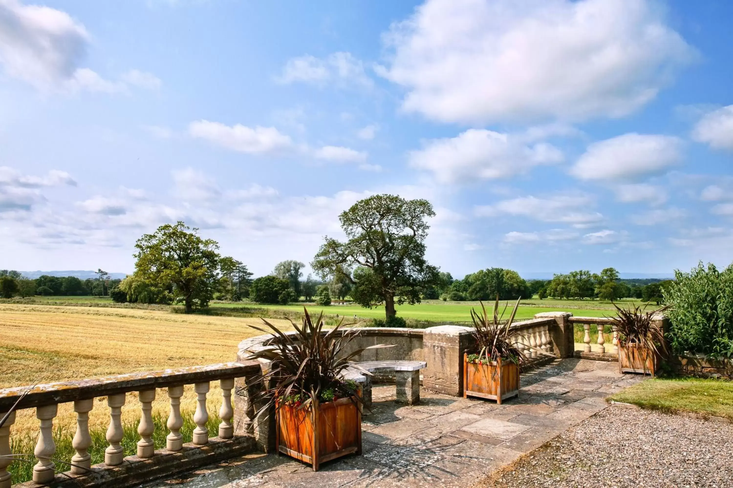 Garden in Willington Hall Hotel