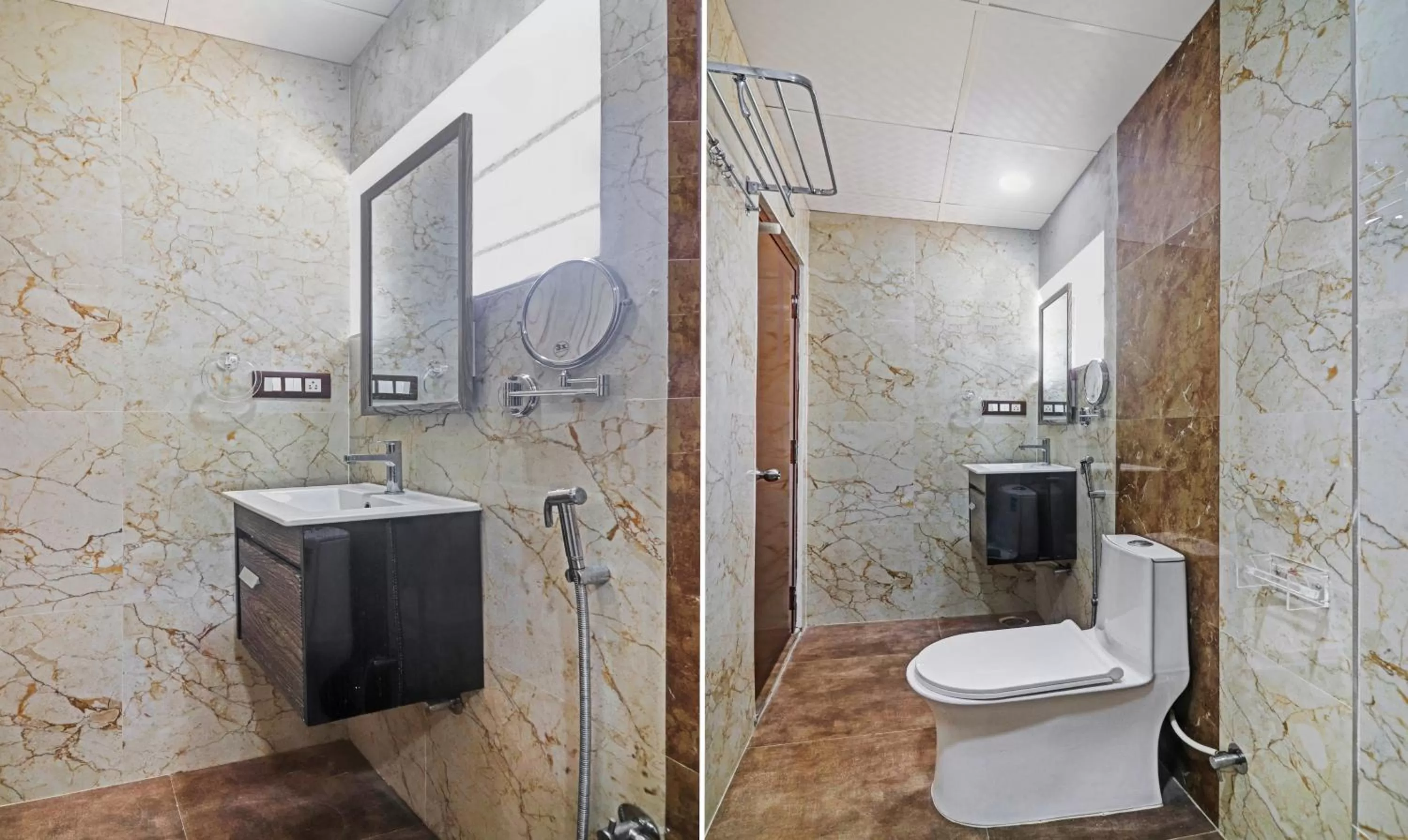 Bathroom in Itsy Hotels J A Royal Suites Manikonda