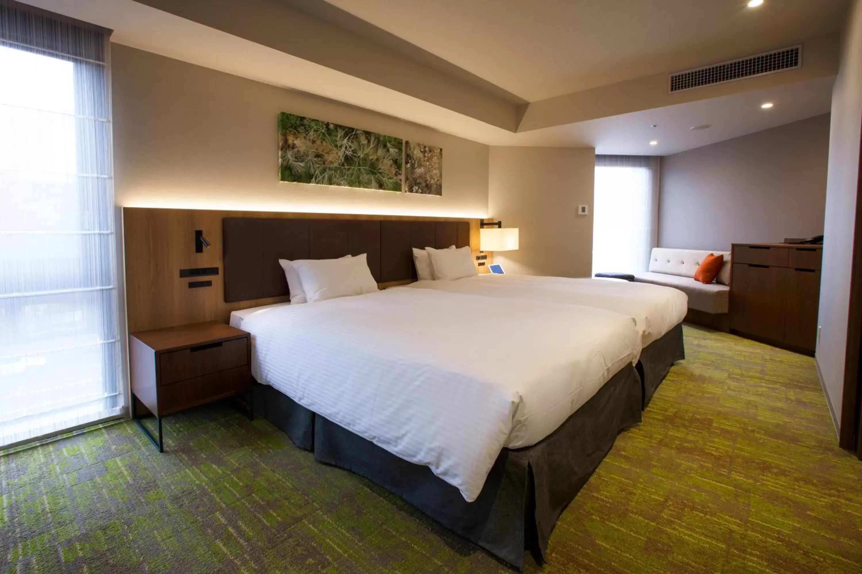 Bed in Hotel Forza Kanazawa
