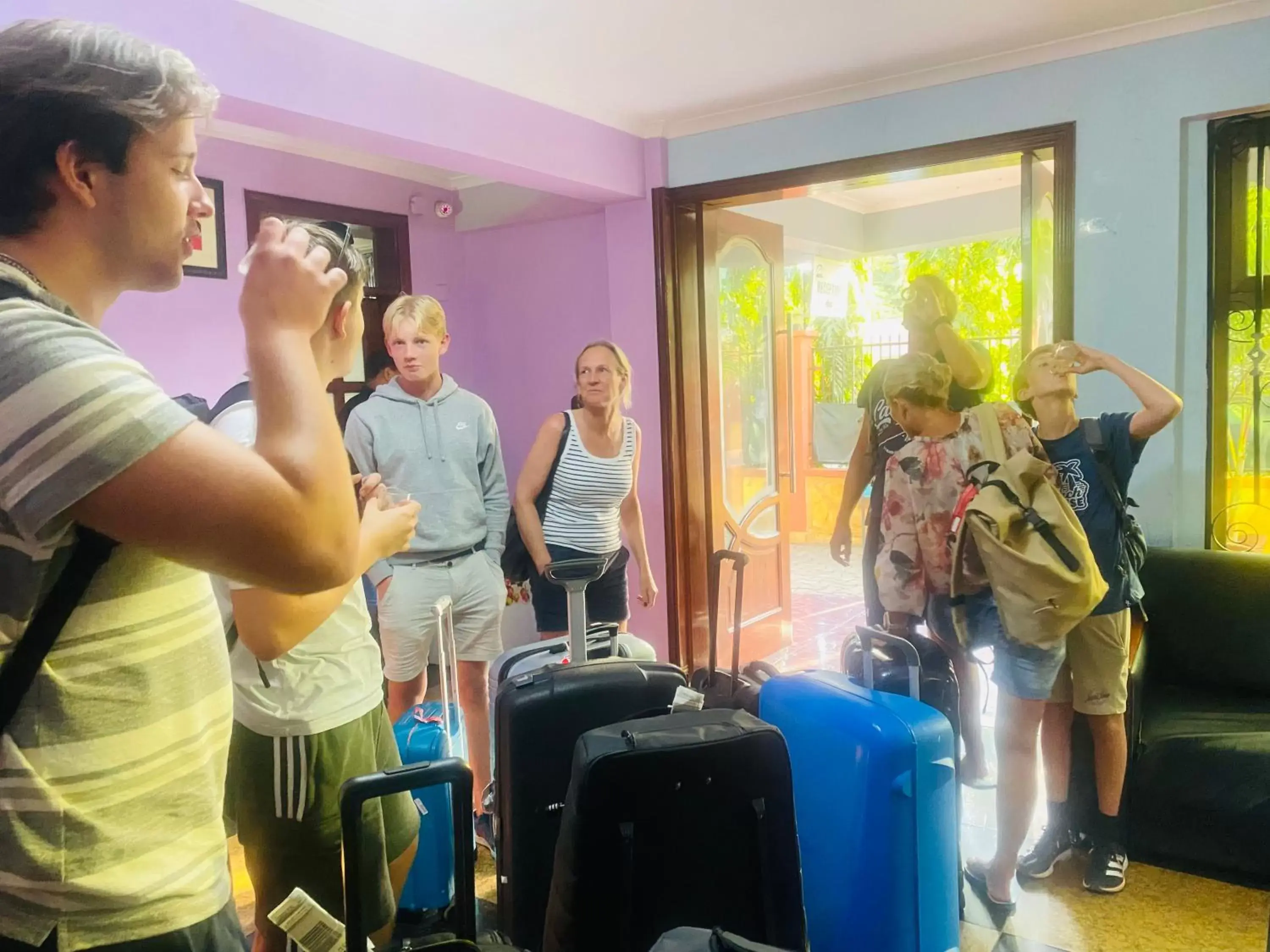 group of guests in Green Mountain Hotel