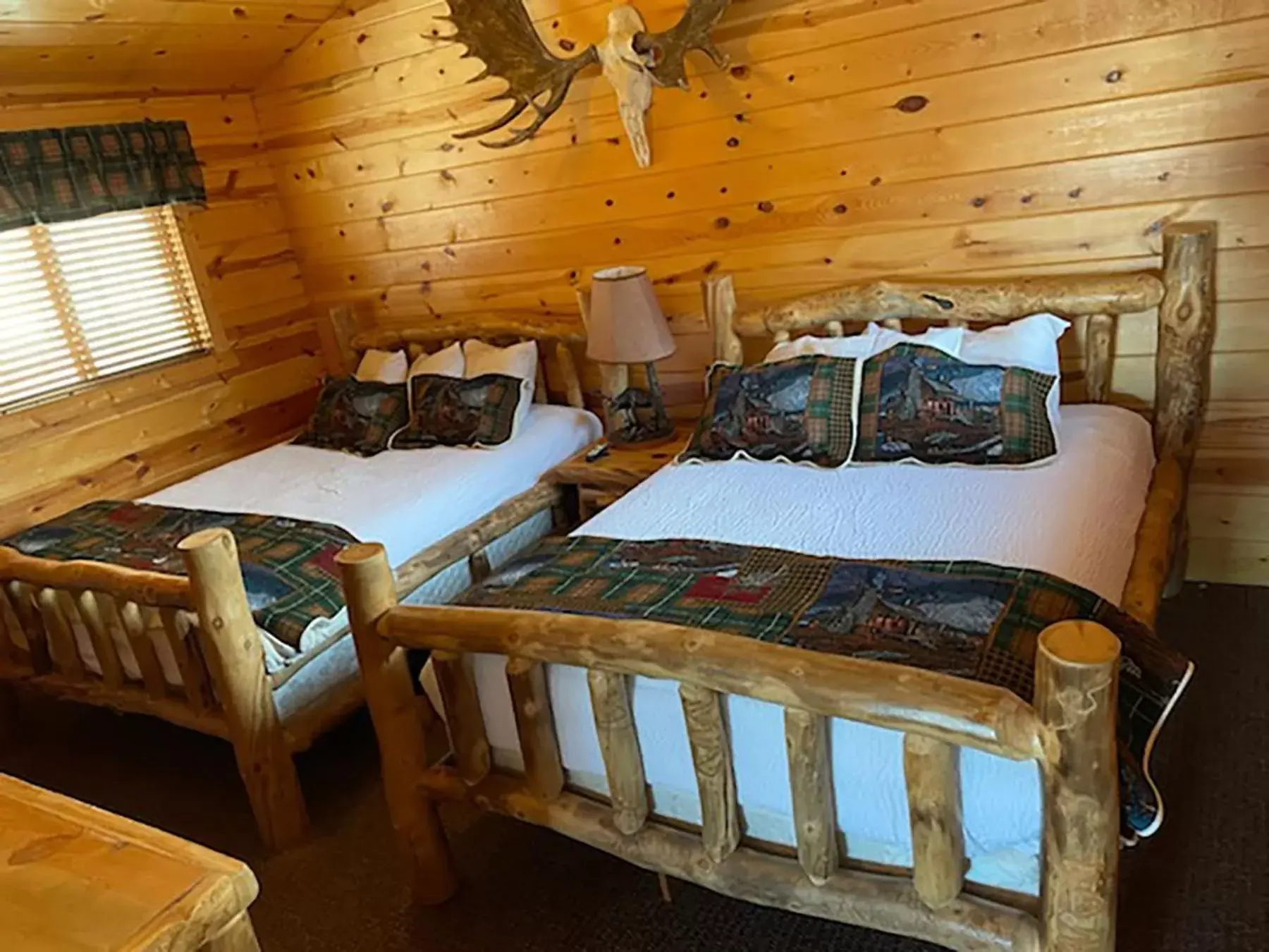 Bed in Badlands Frontier Cabins