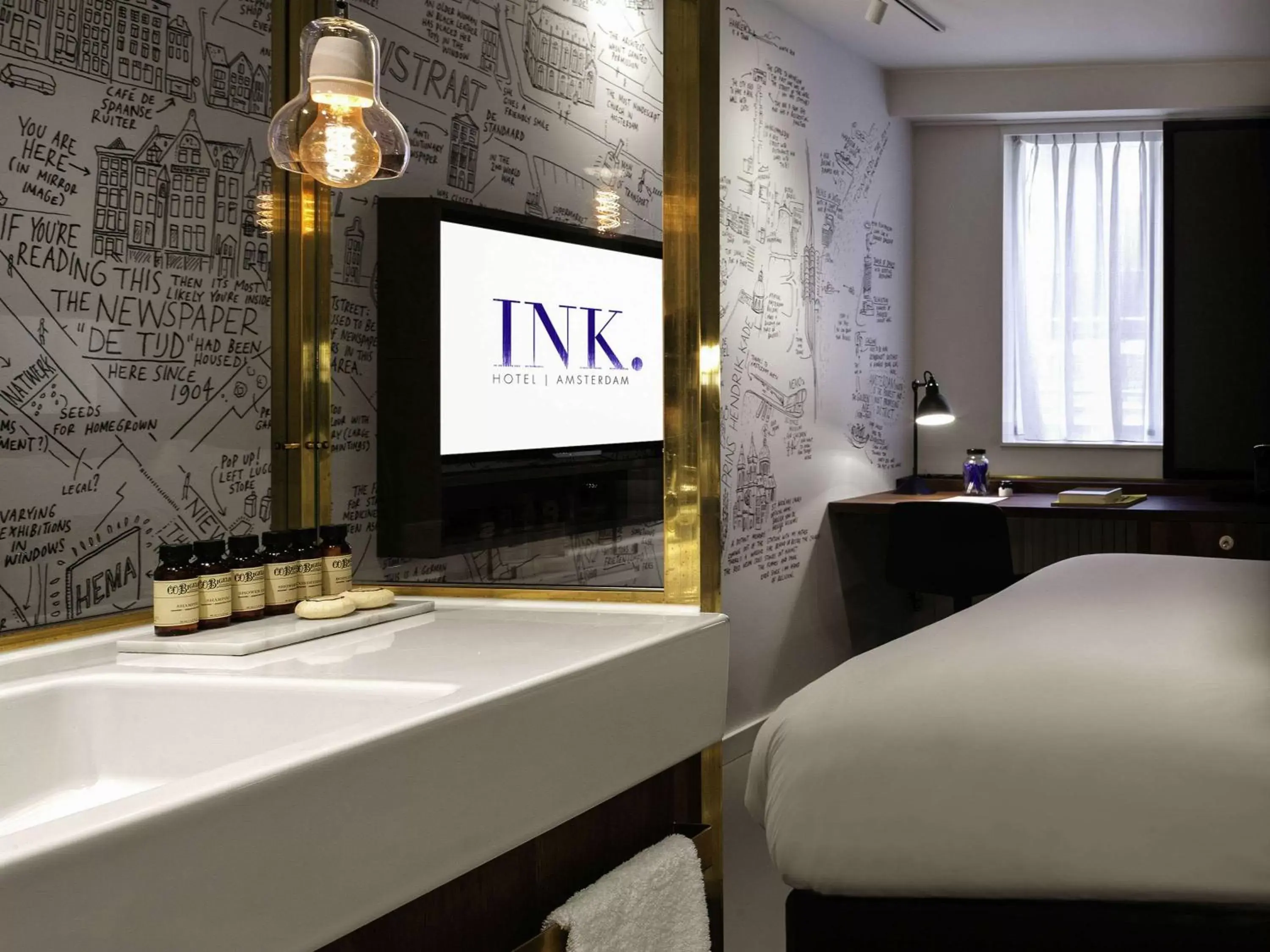 Photo of the whole room, Bathroom in INK Hotel Amsterdam - MGallery