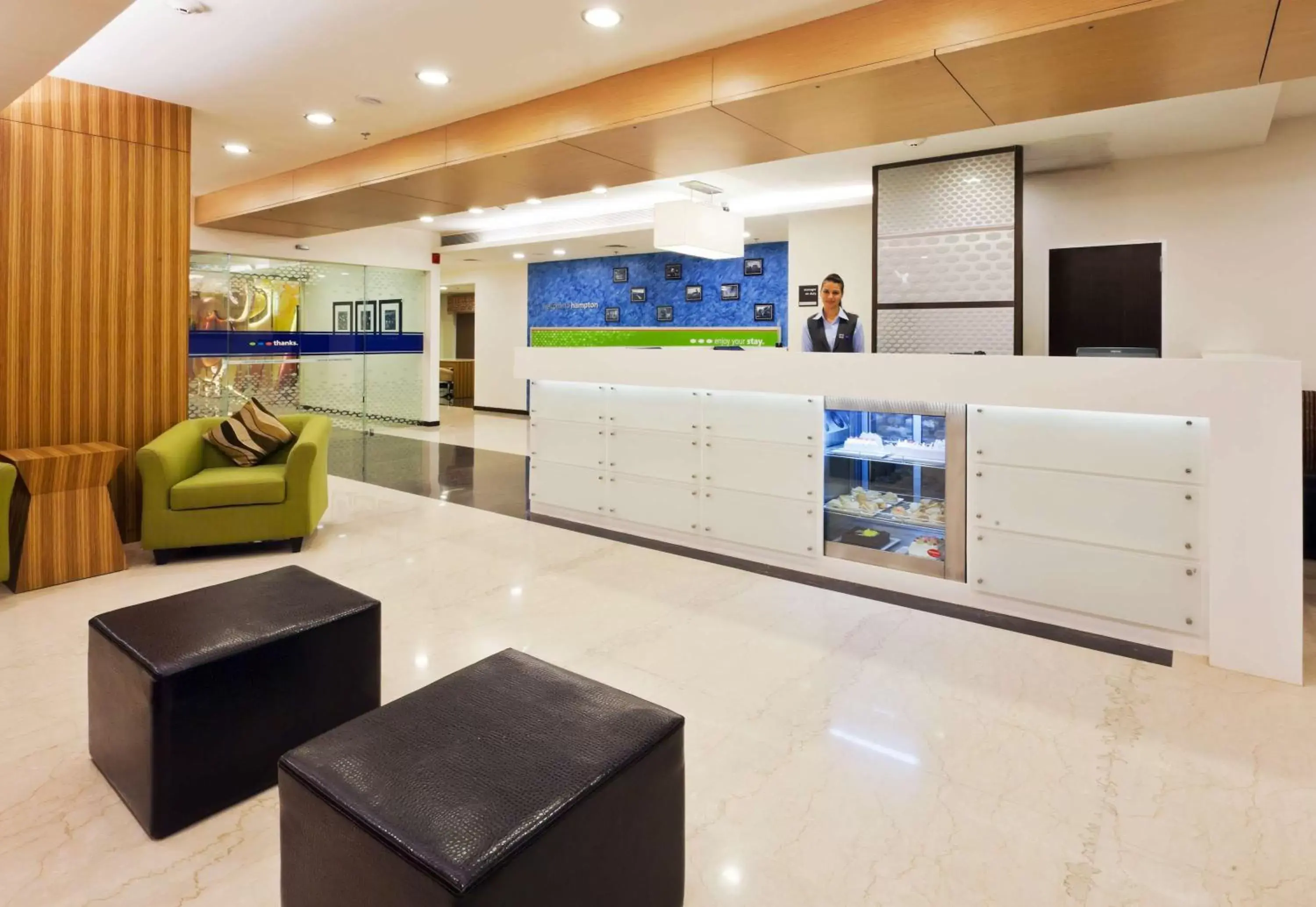 Lobby or reception in Hampton by Hilton Vadodara-Alkapuri Lobby or reception in Hampton by Hilton Vadodara-Alkapuri
