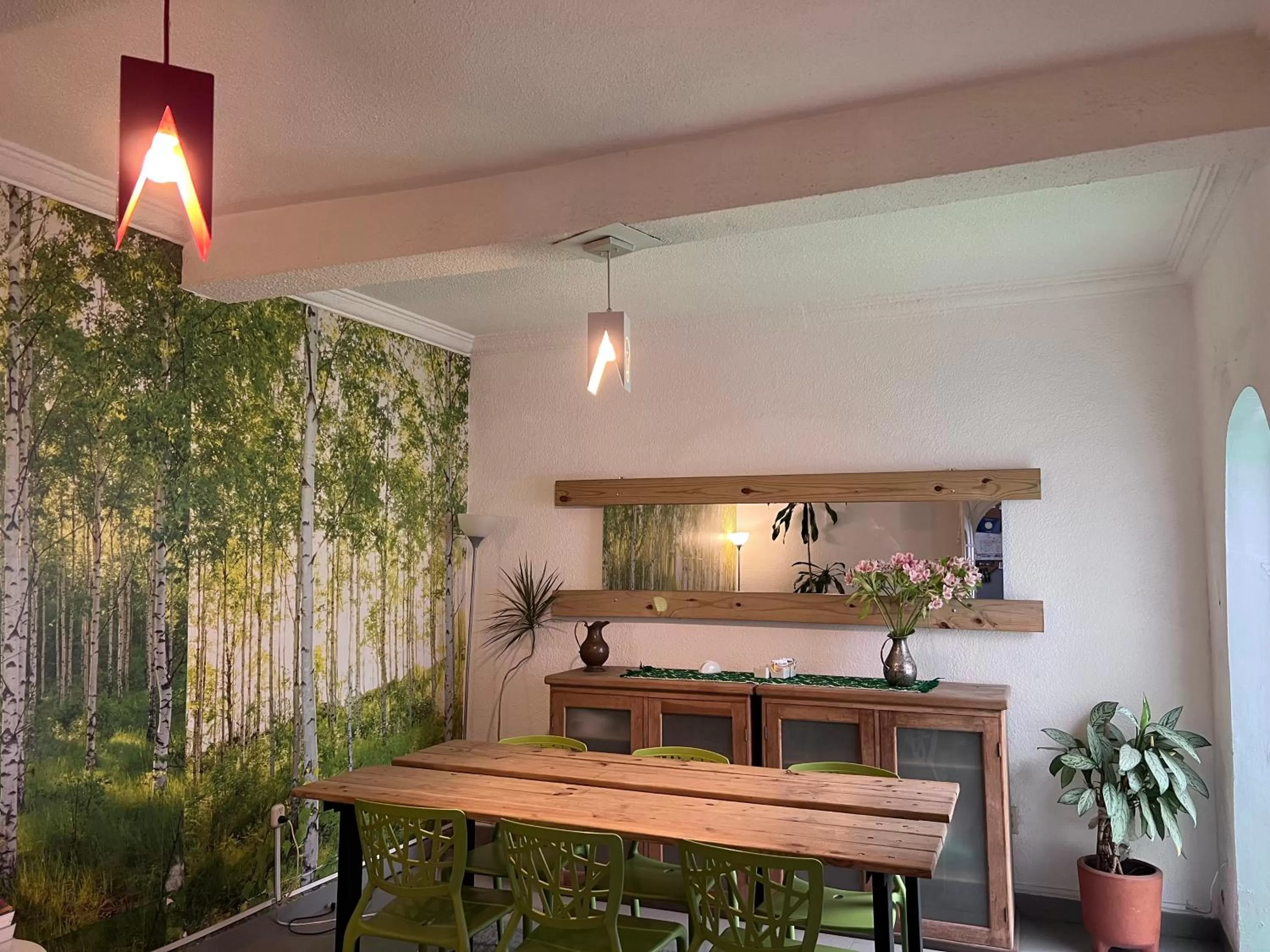 Seating area, Kitchen/Kitchenette in Distrito Condesa Rooms and Studios