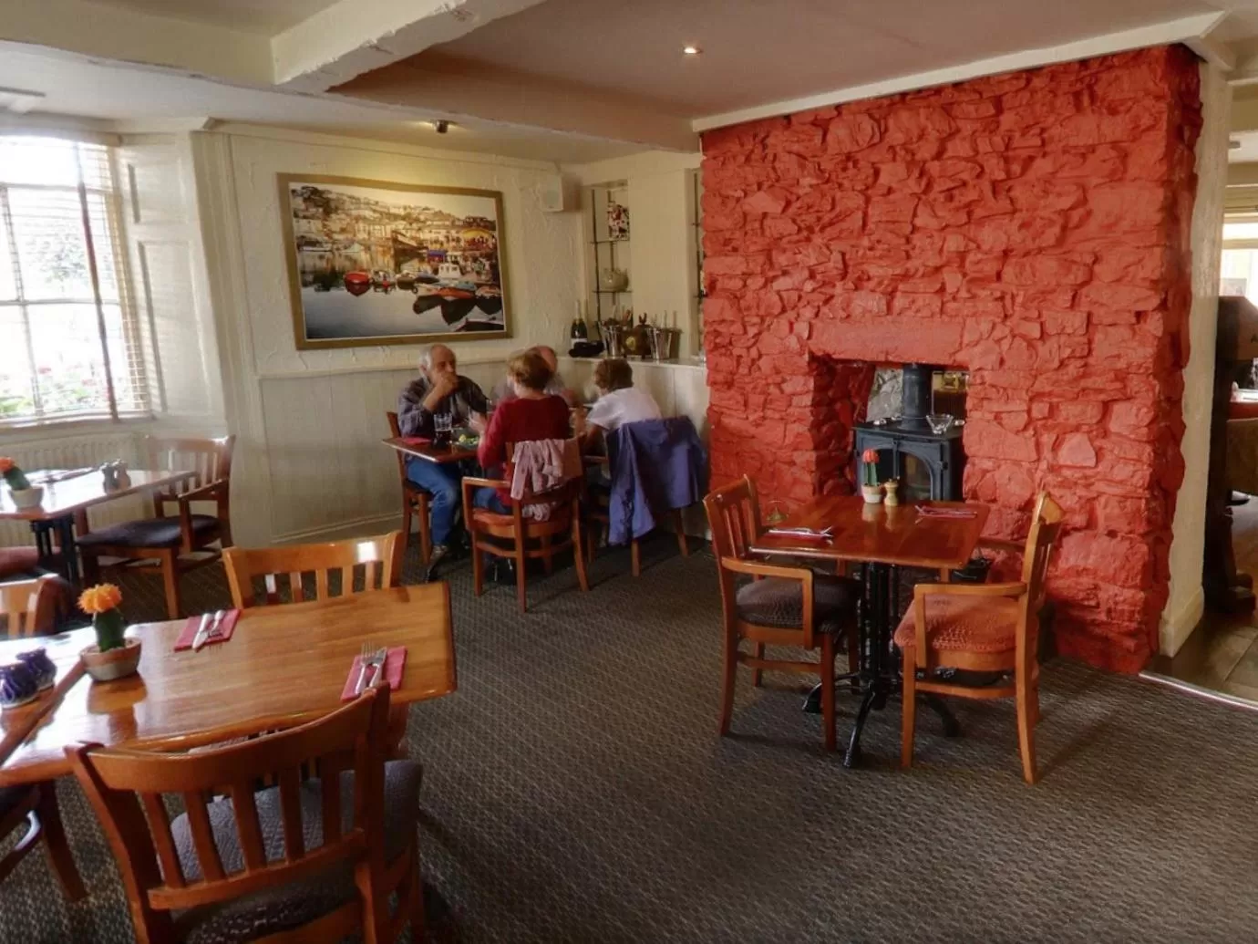 Dining area in The Railway Inn