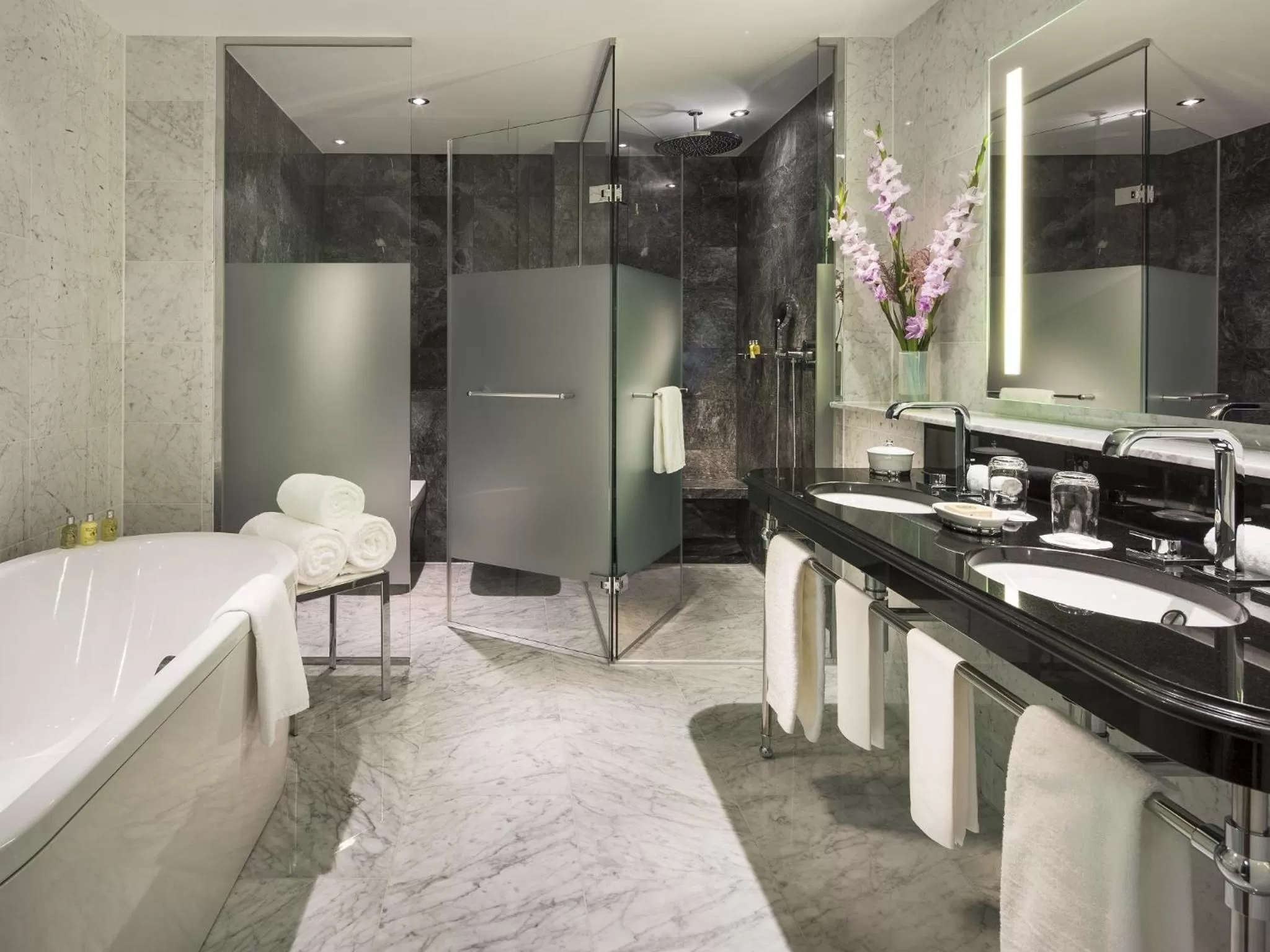 Bathroom in Breidenbacher Hof, Best Hotel of the Year 2026 - Die 101 Besten