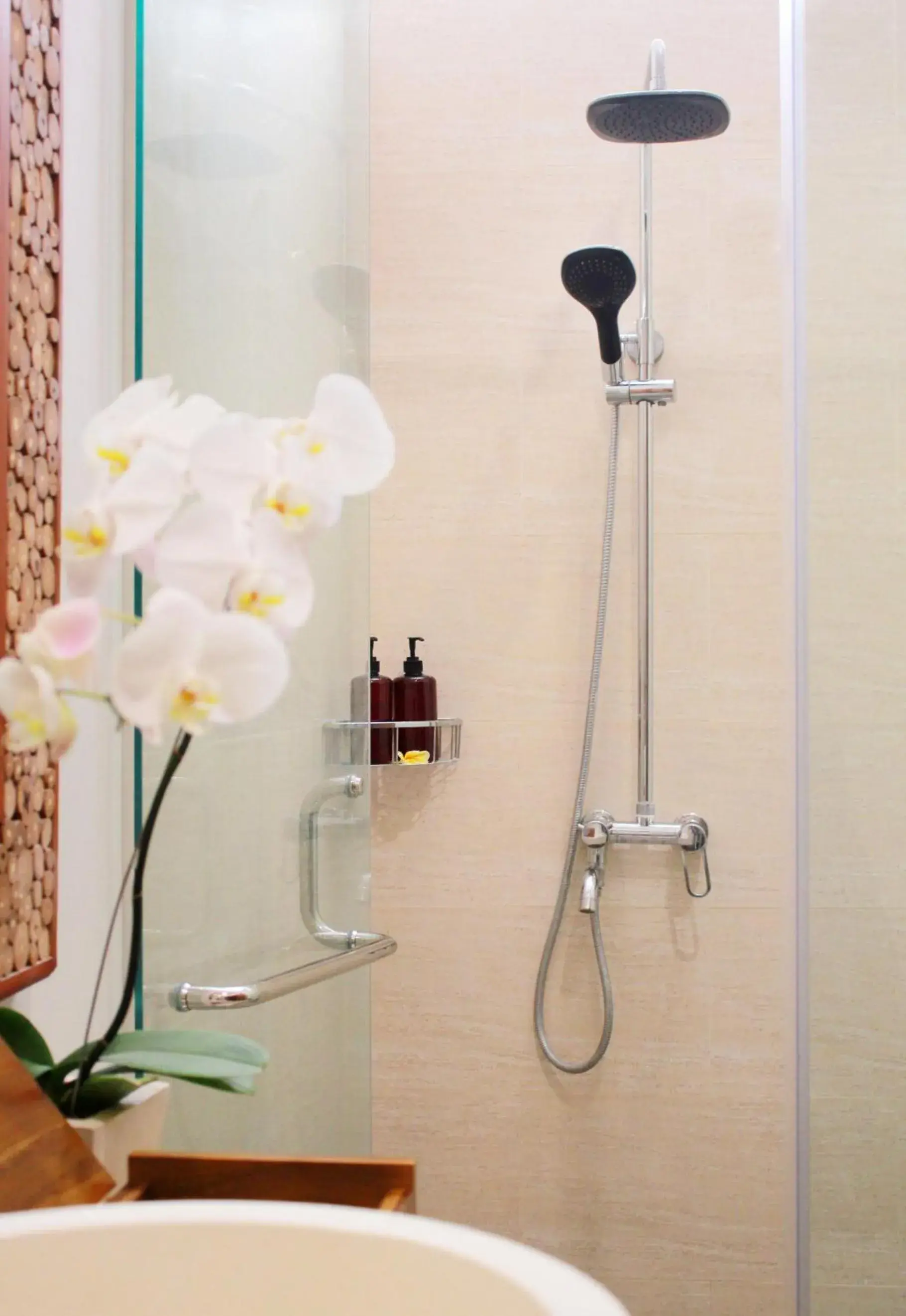 Shower, Bathroom in Maharaja Villas Bali - CHSE Certified
