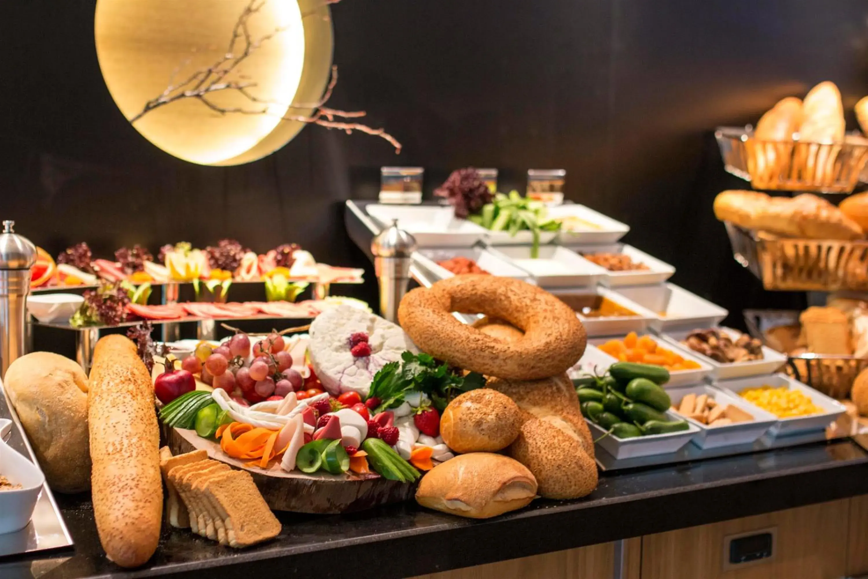 Buffet breakfast, Food in Sky Kamer Hotel Antalya