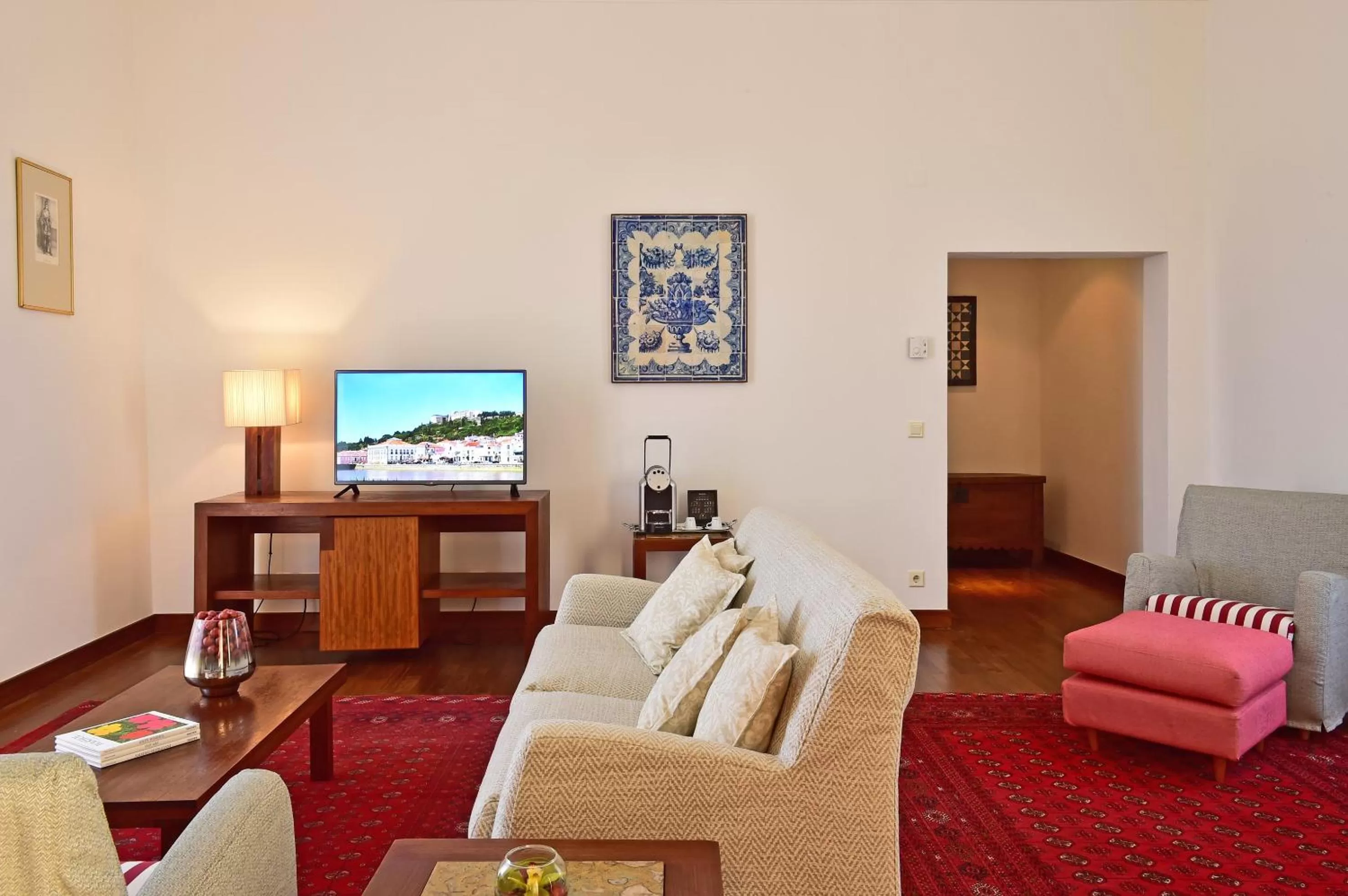 Seating area in Pousada Castelo de Alcacer do Sal