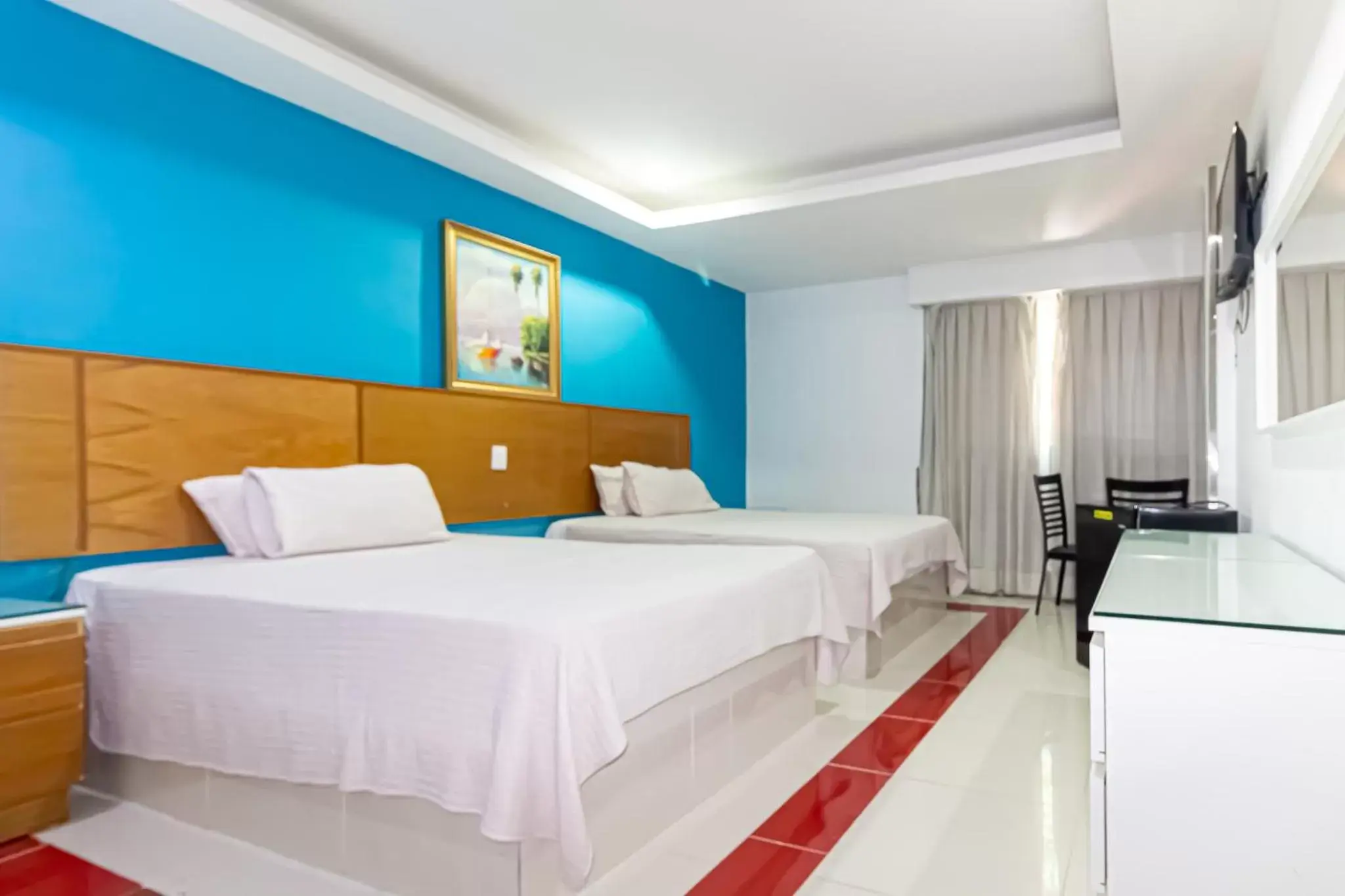 Bed in Hotel La Casona Dorada