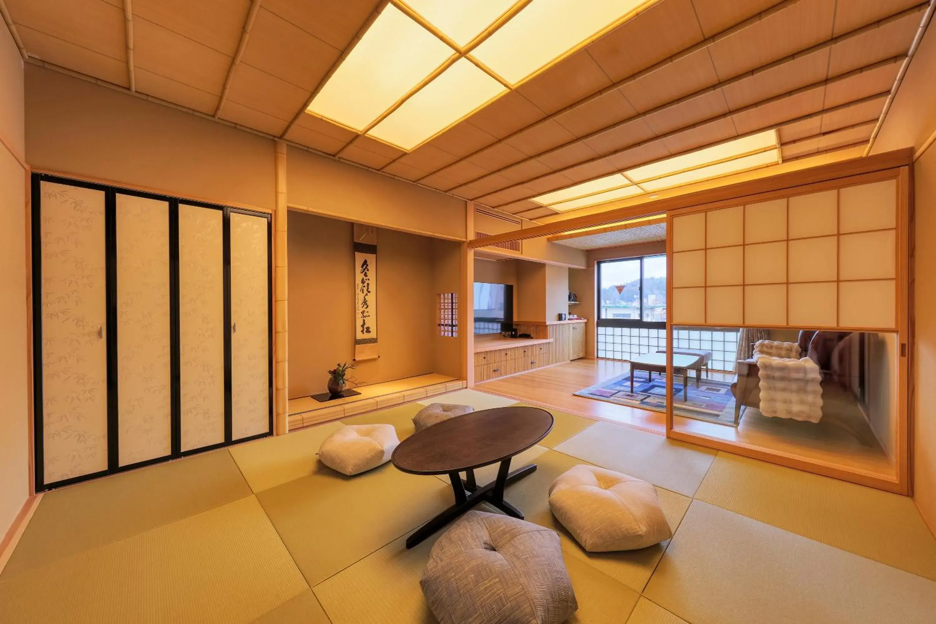 Photo of the whole room in Honjin Hiranoya Kachoan