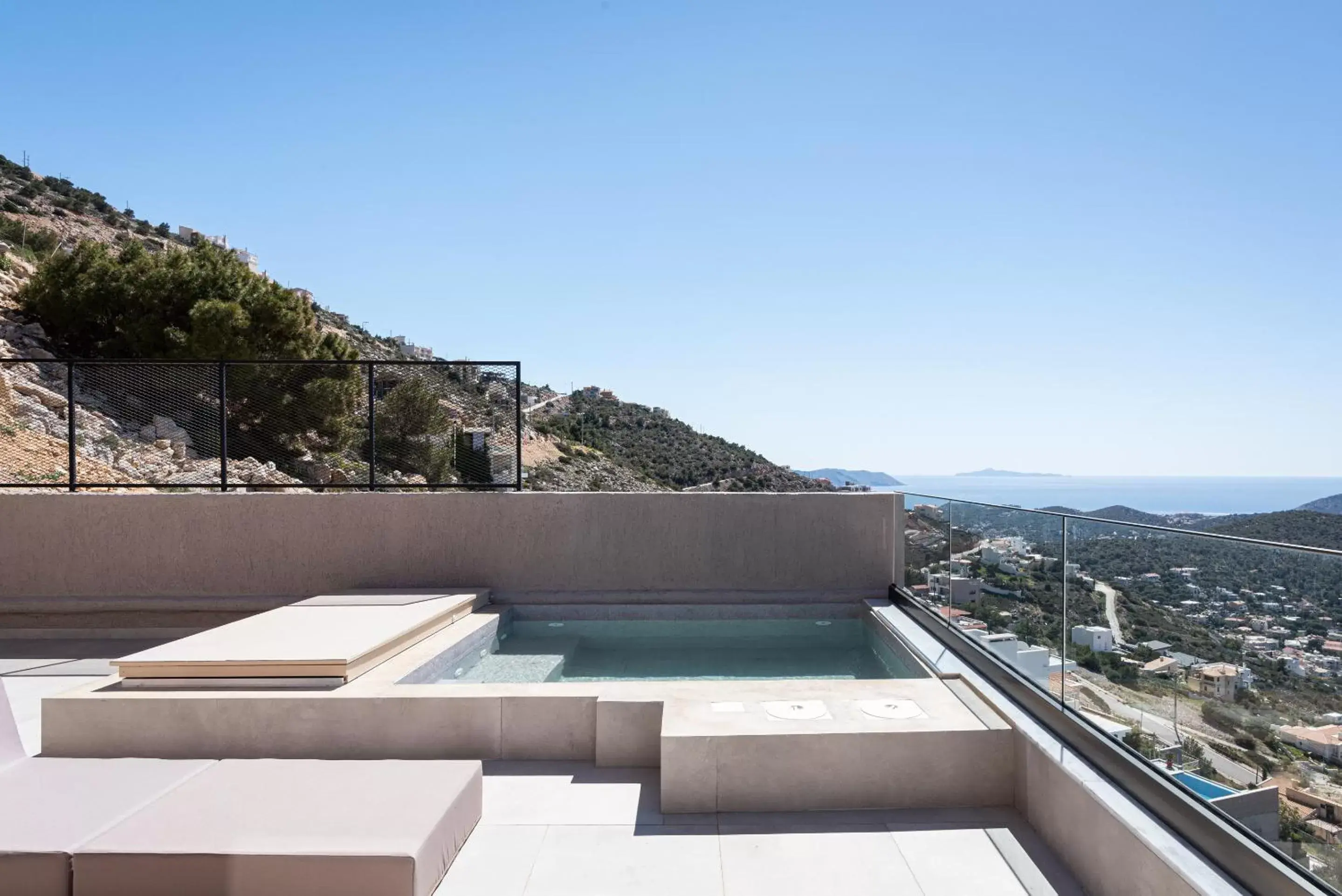 Swimming pool, Balcony/Terrace in Saronida Hills