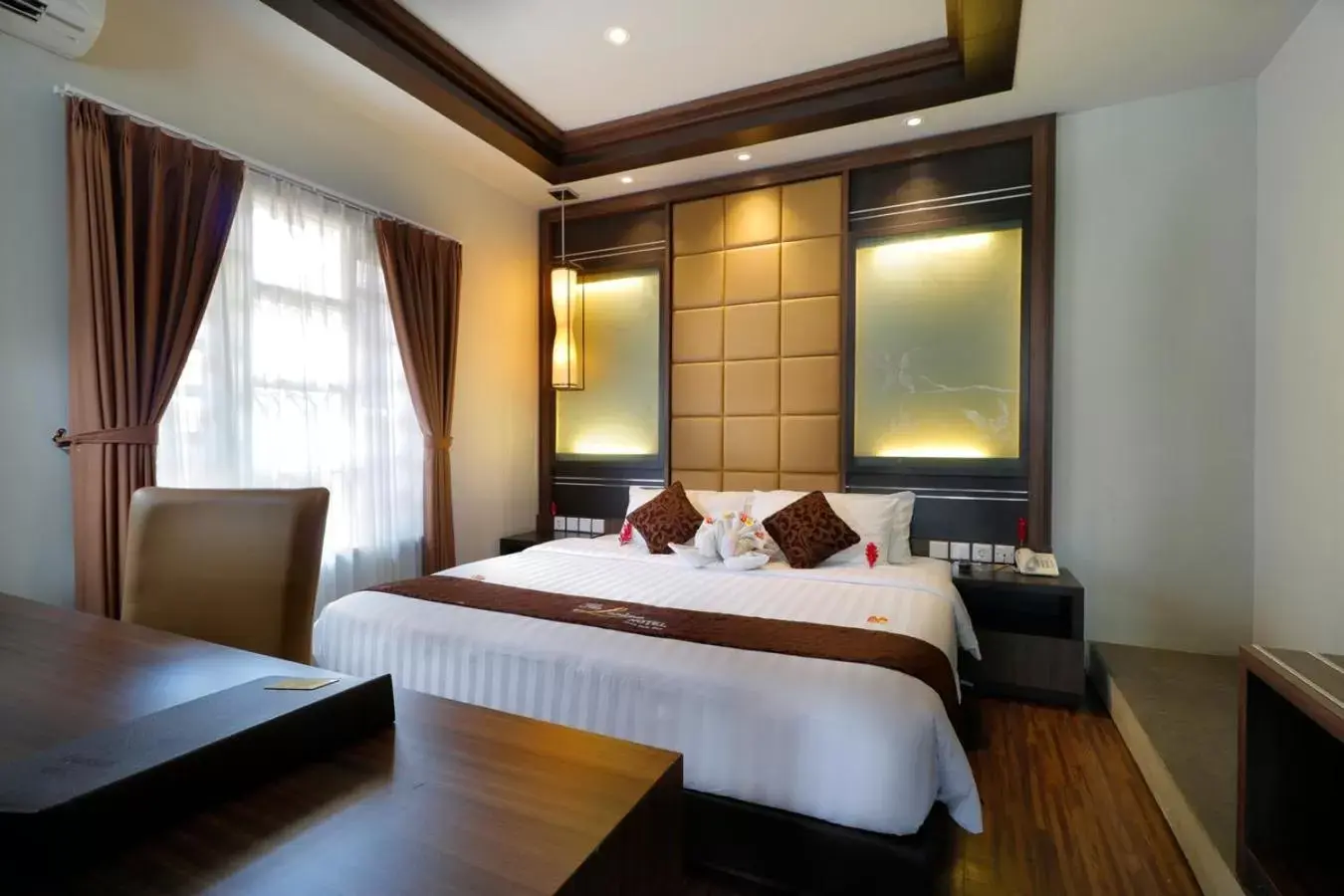 Photo of the whole room, Bed in The Lerina Hotel Nusa Dua