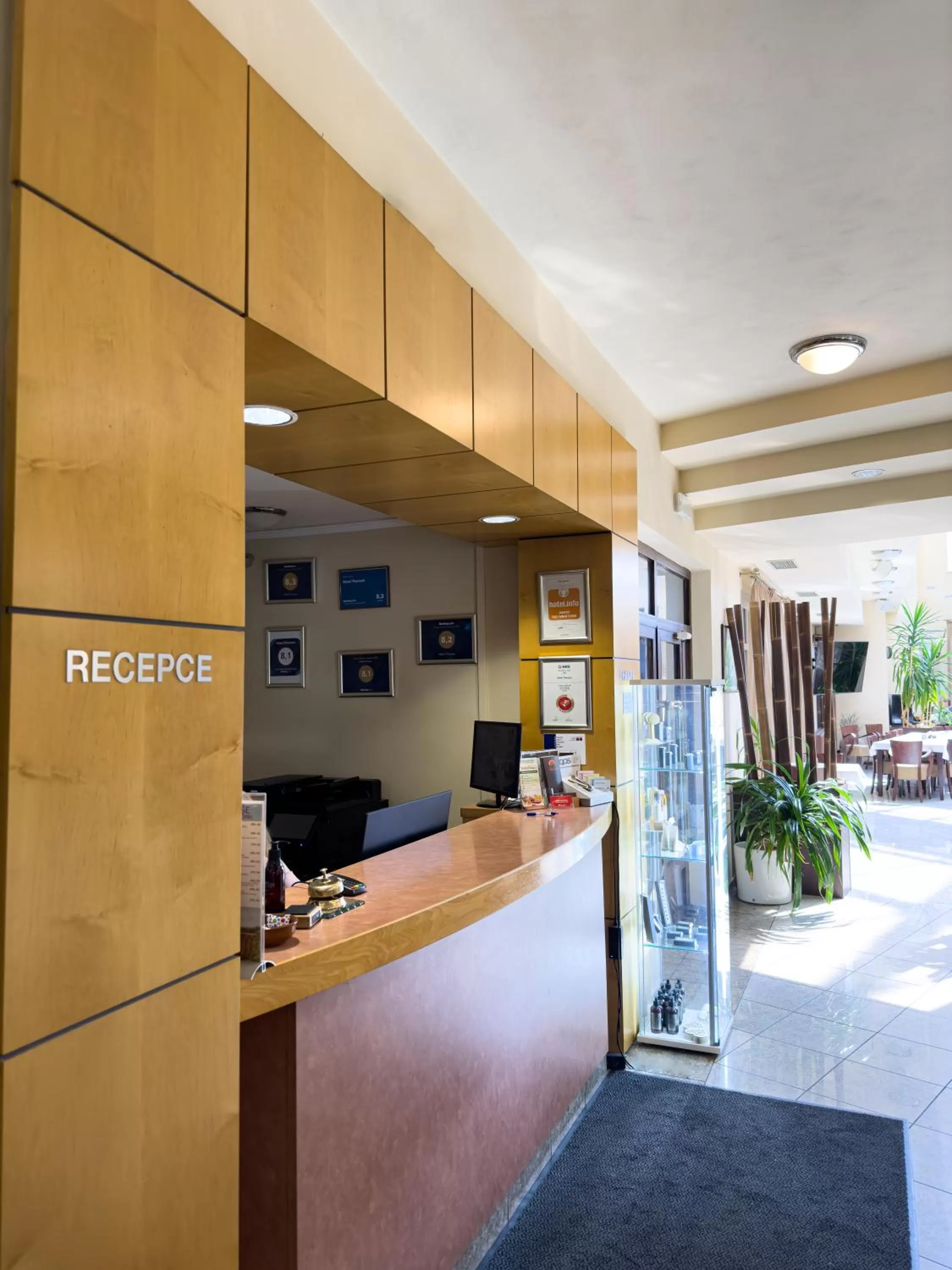 Lobby or reception in Hotel Theresia